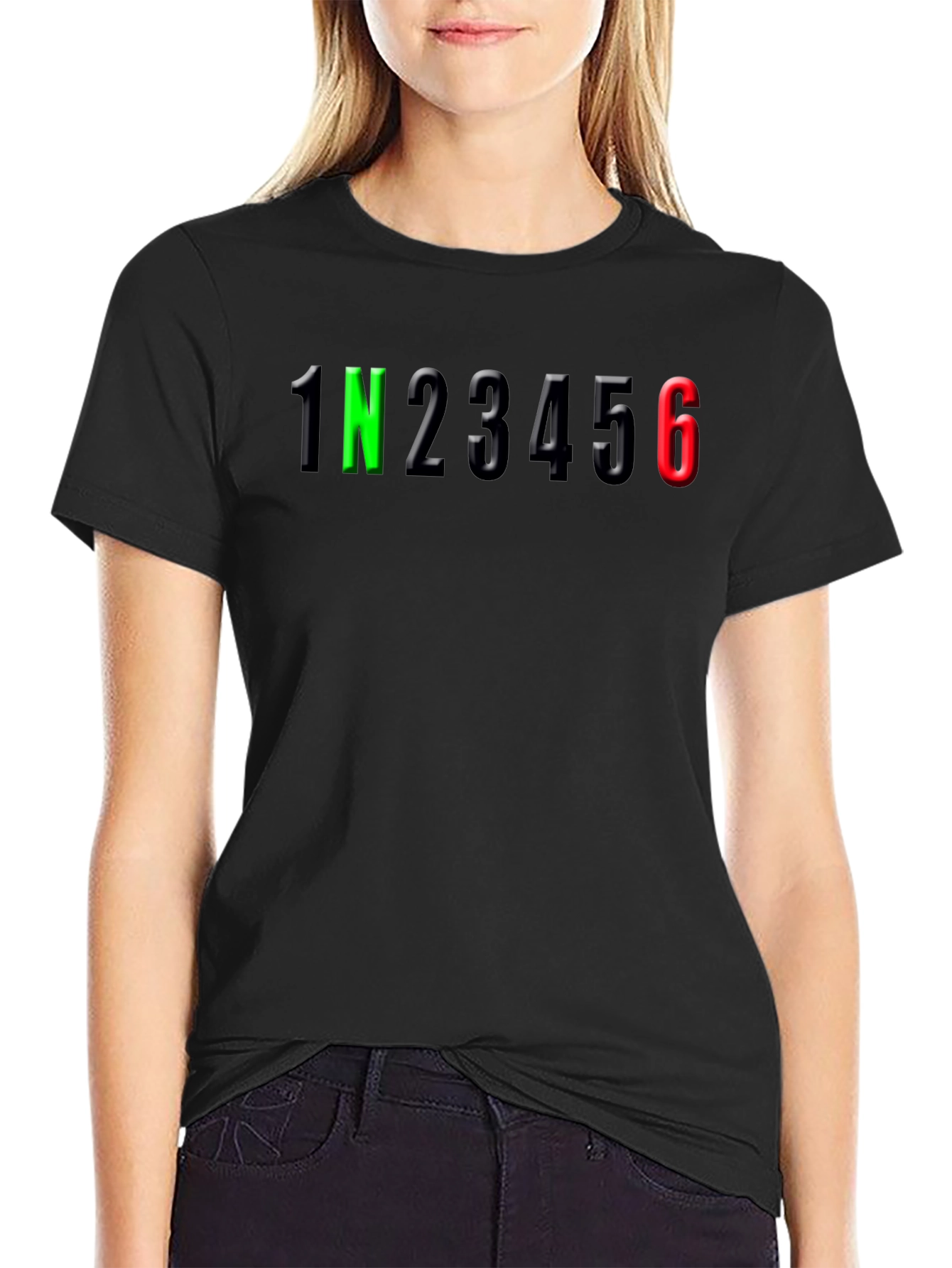 Motorcycle Gear Shift T-Shirt - 1N23456