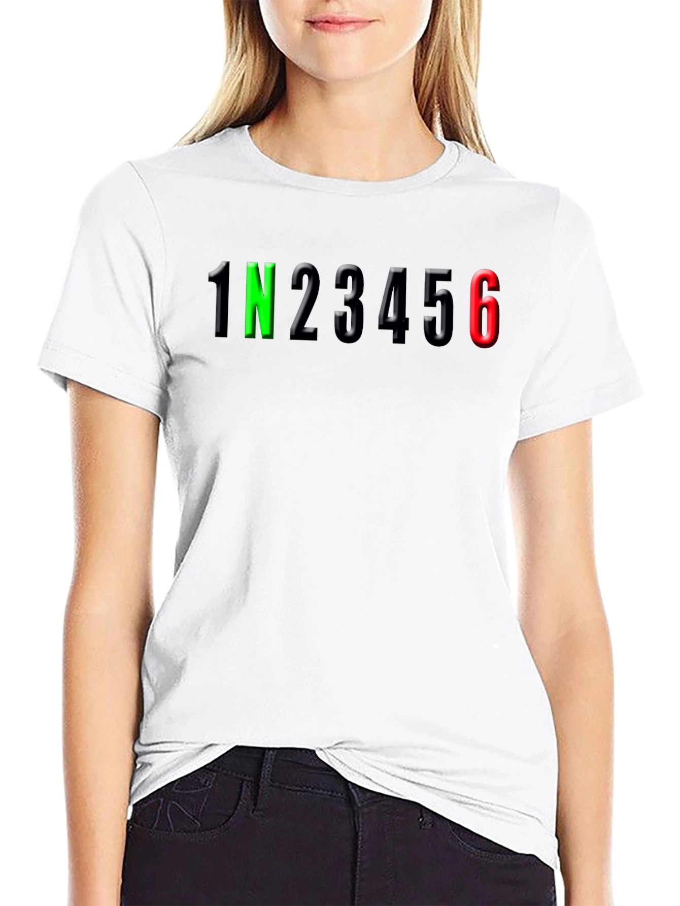 Motorcycle Gear Shift T-Shirt - 1N23456