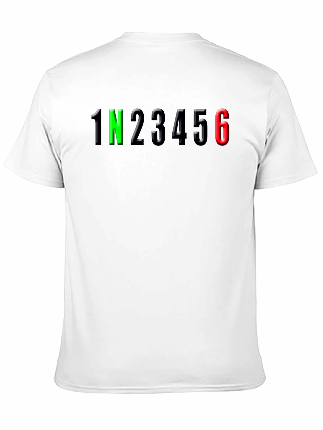 Motorcycle Gear Shift T-Shirt - 1N23456