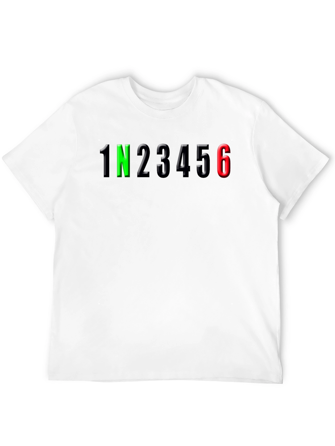 Motorcycle Gear Shift T-Shirt - 1N23456