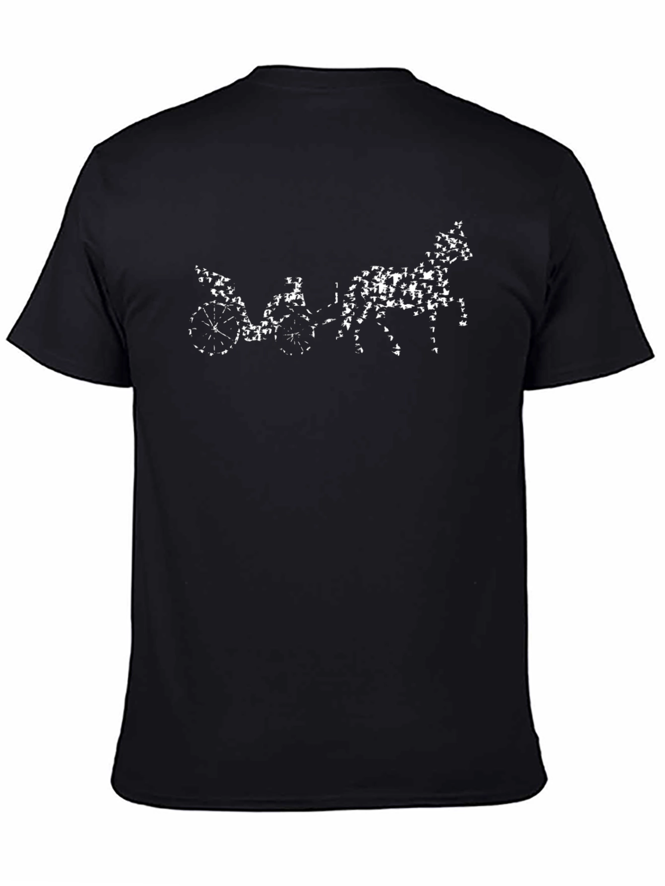 Horse & Carriage Graphic Tee - Black