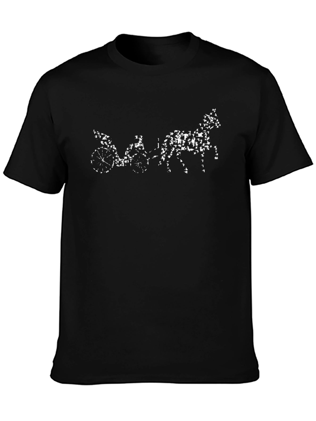 Horse & Carriage Graphic Tee - Black