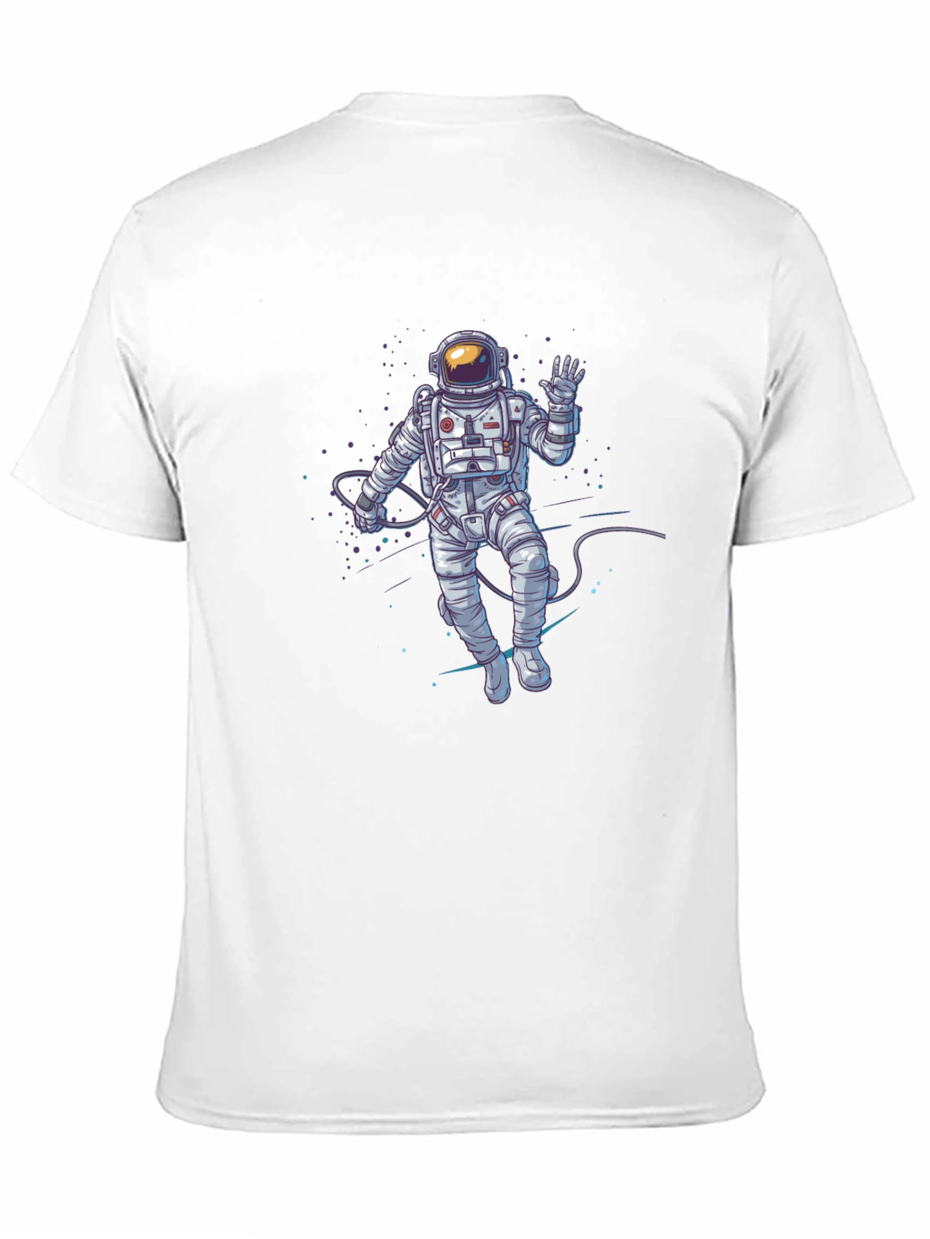 Astronaut Graphic Print T-Shirt - Black