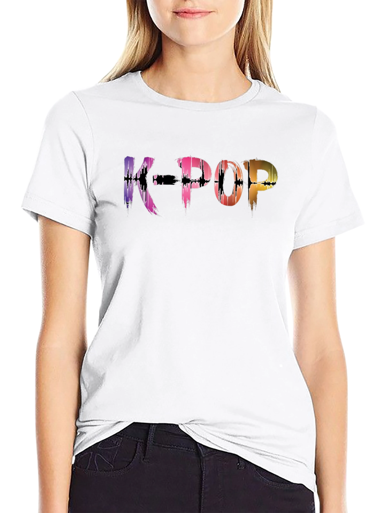 K-Pop Graphic Print Mens T-Shirt