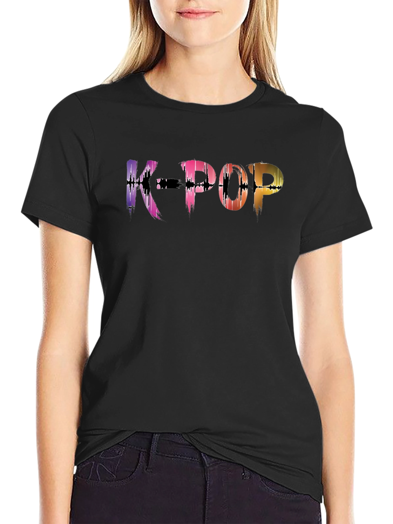 K-Pop Graphic Print Mens T-Shirt