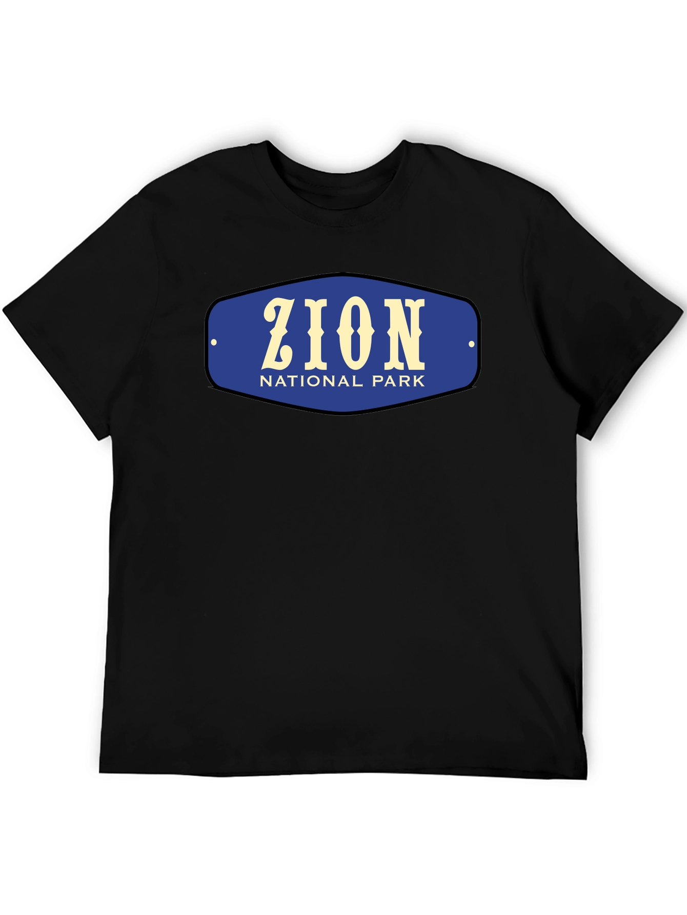 Zion National Park Black Graphic Tee