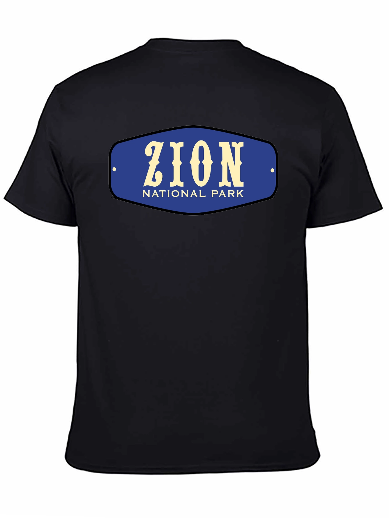 Zion National Park Black Graphic Tee