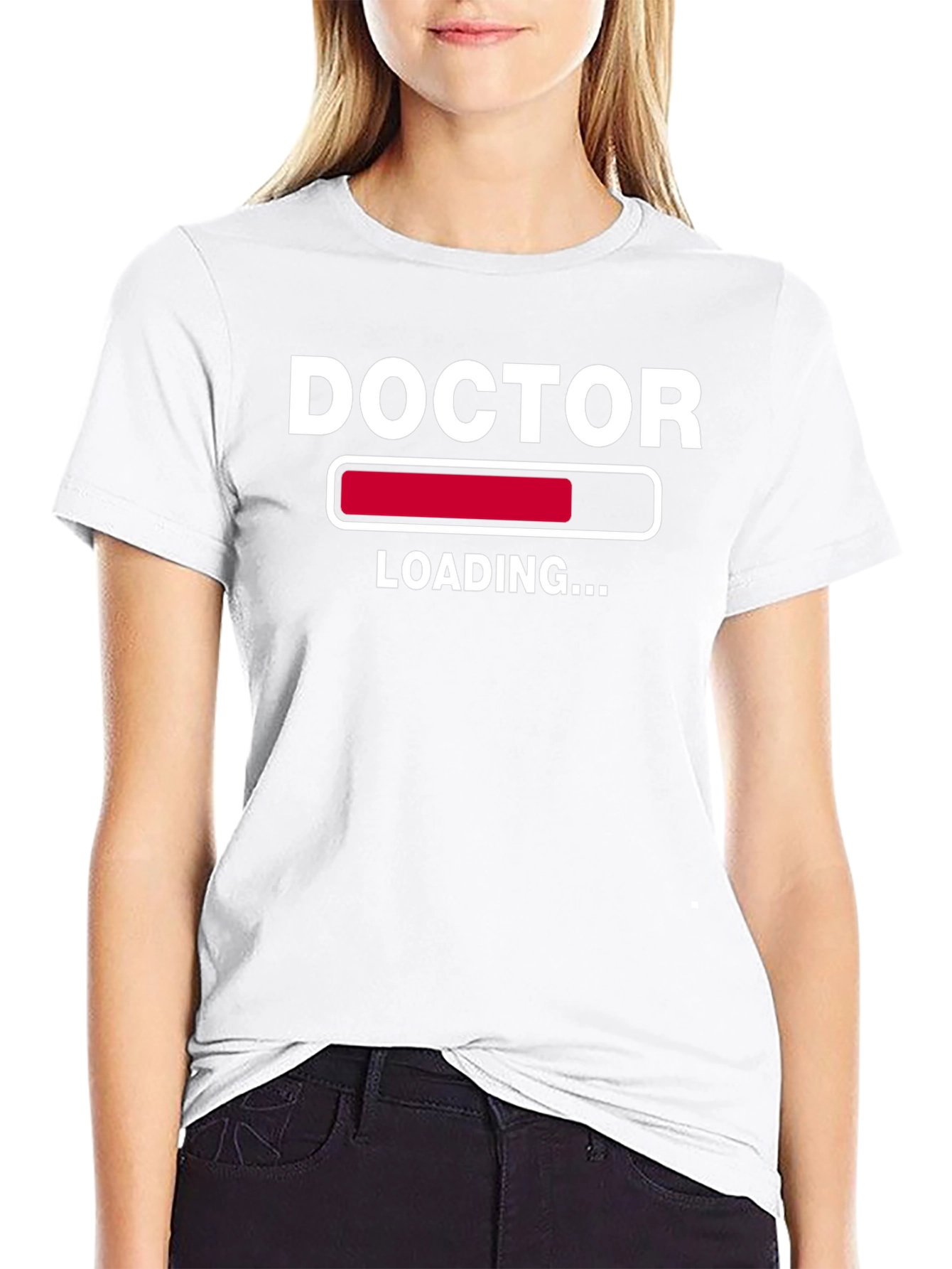 Doctor Loading Graphic T-Shirt - Black