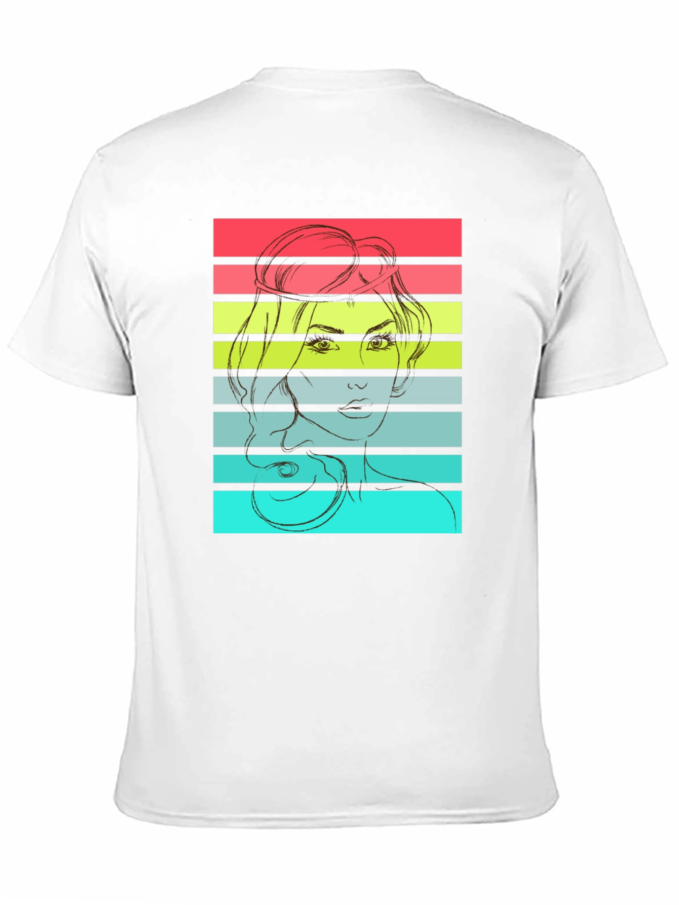 Retro Woman Graphic T-Shirt - Black