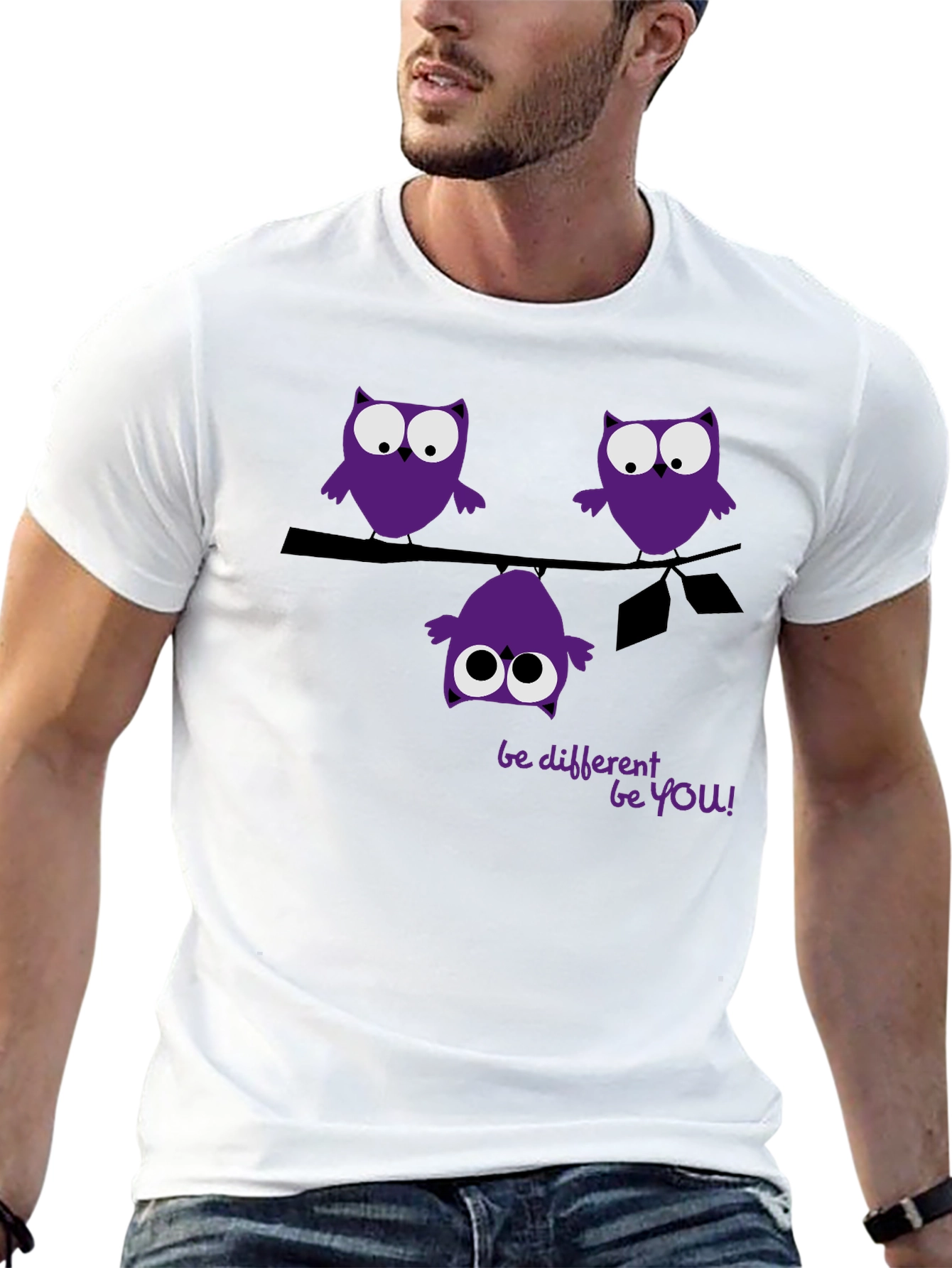 Be Different Be You Owl Graphic Tee