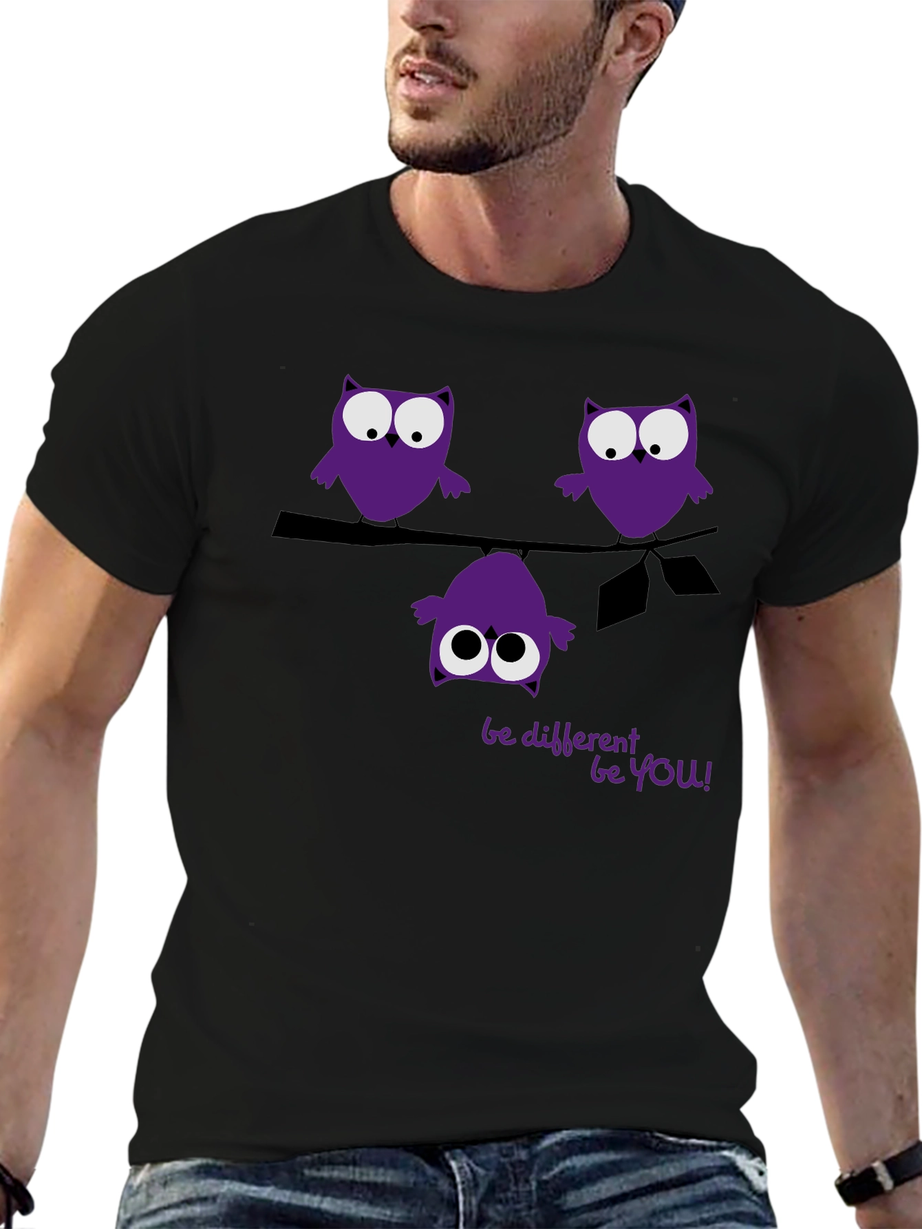 Be Different Be You Owl Graphic Tee
