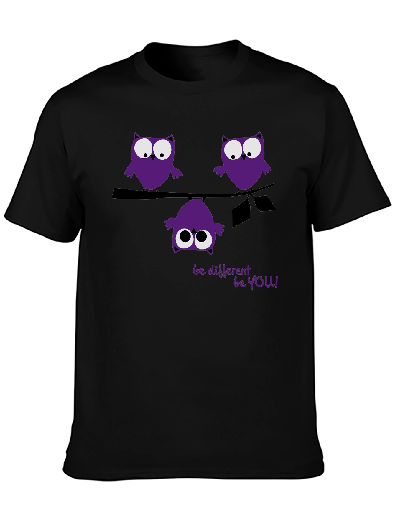 Be Different Be You Owl Graphic Tee