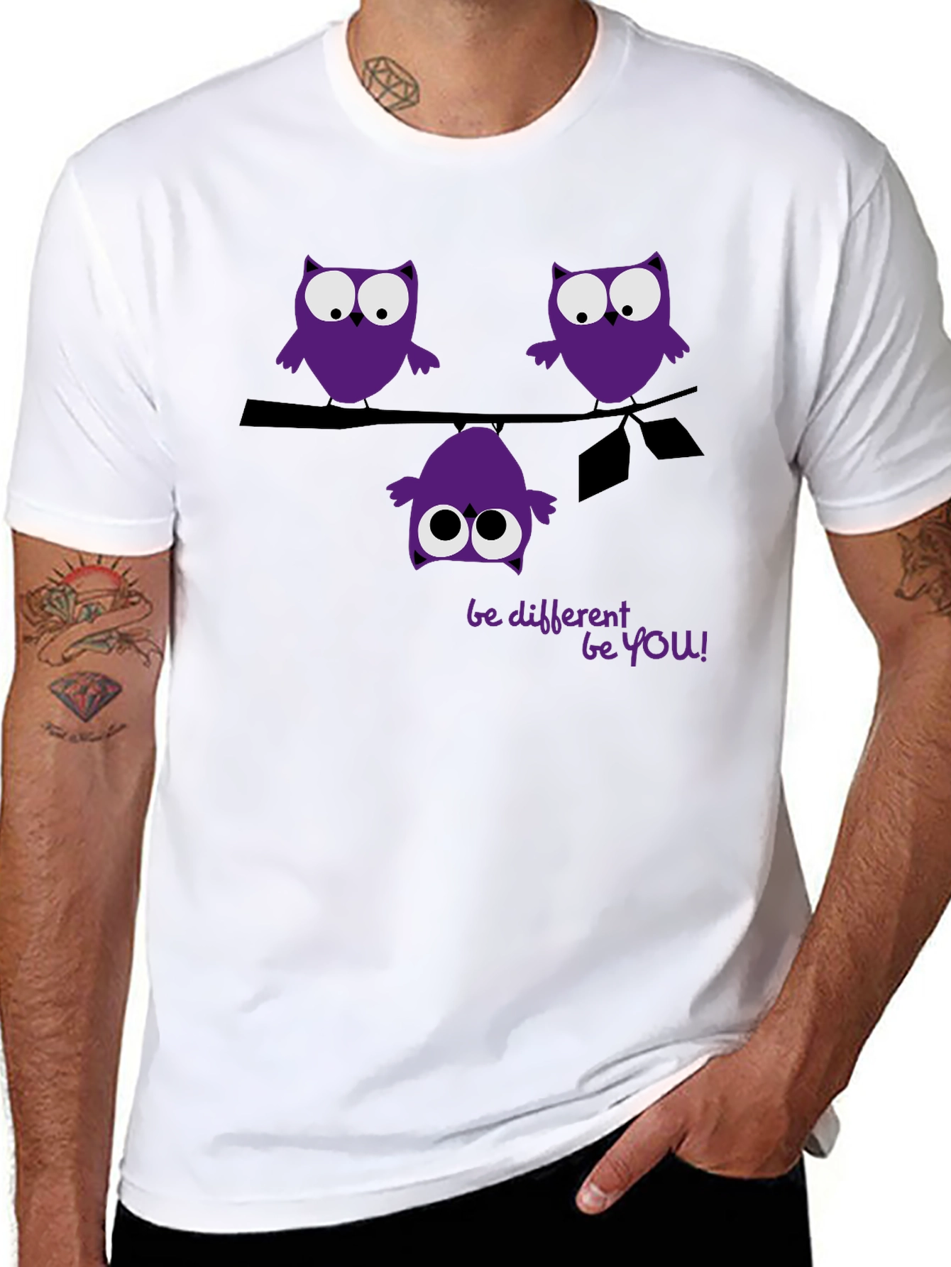 Be Different Be You Owl Graphic Tee