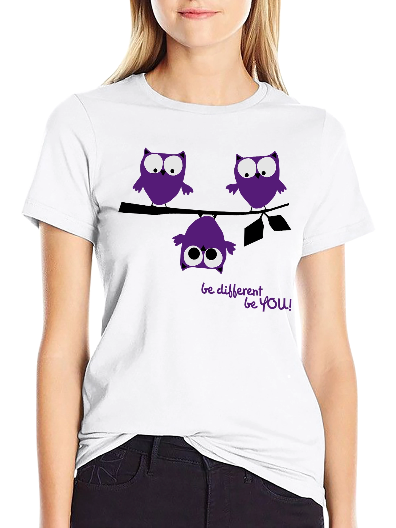 Be Different Be You Owl Graphic Tee