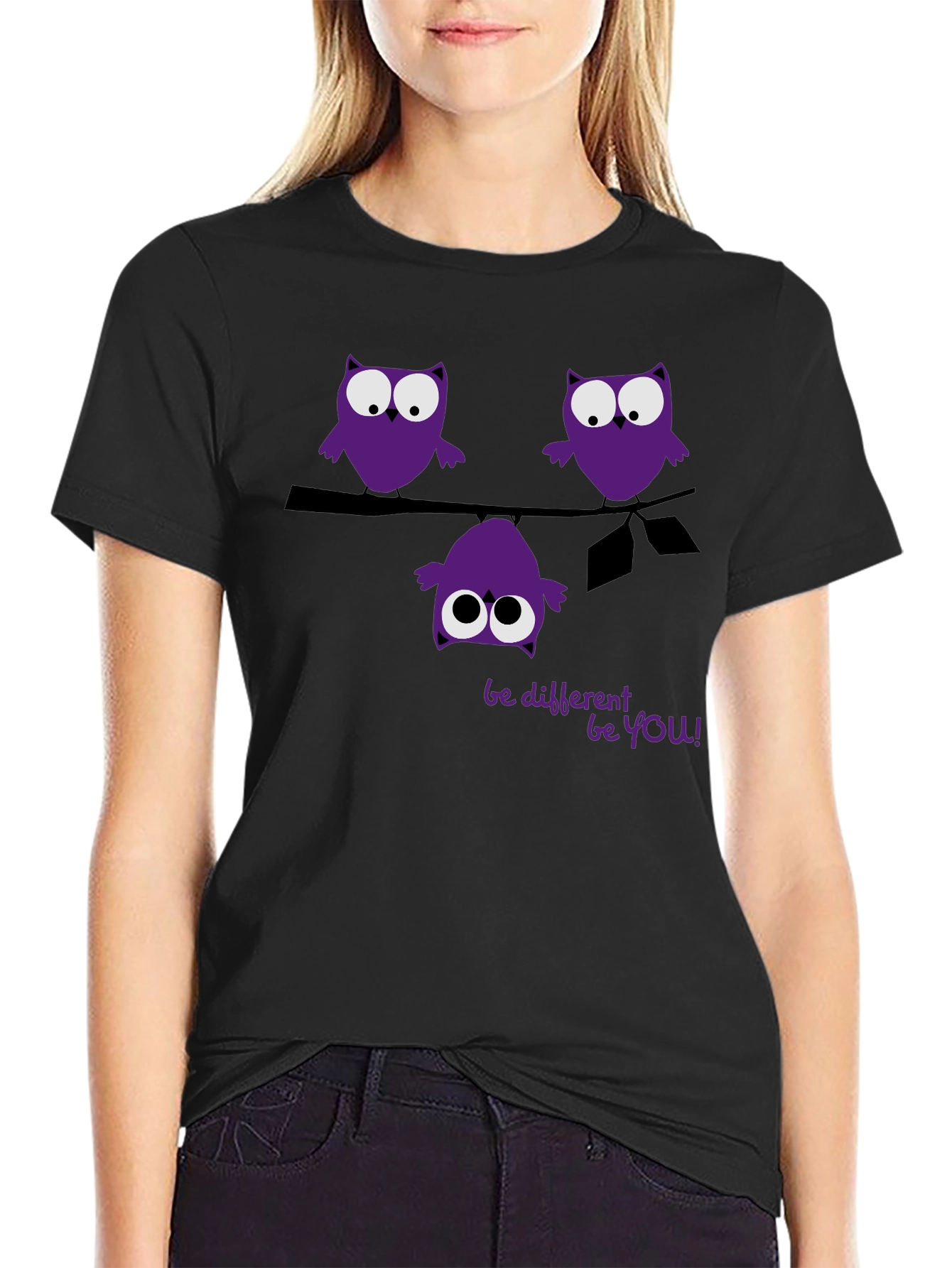 Be Different Be You Owl Graphic Tee