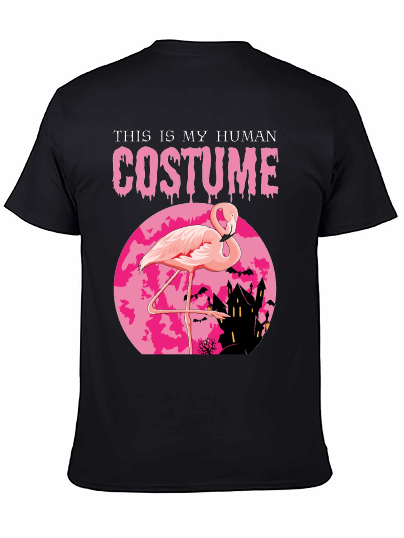 Funny Halloween Flamingo Costume T-Shirt