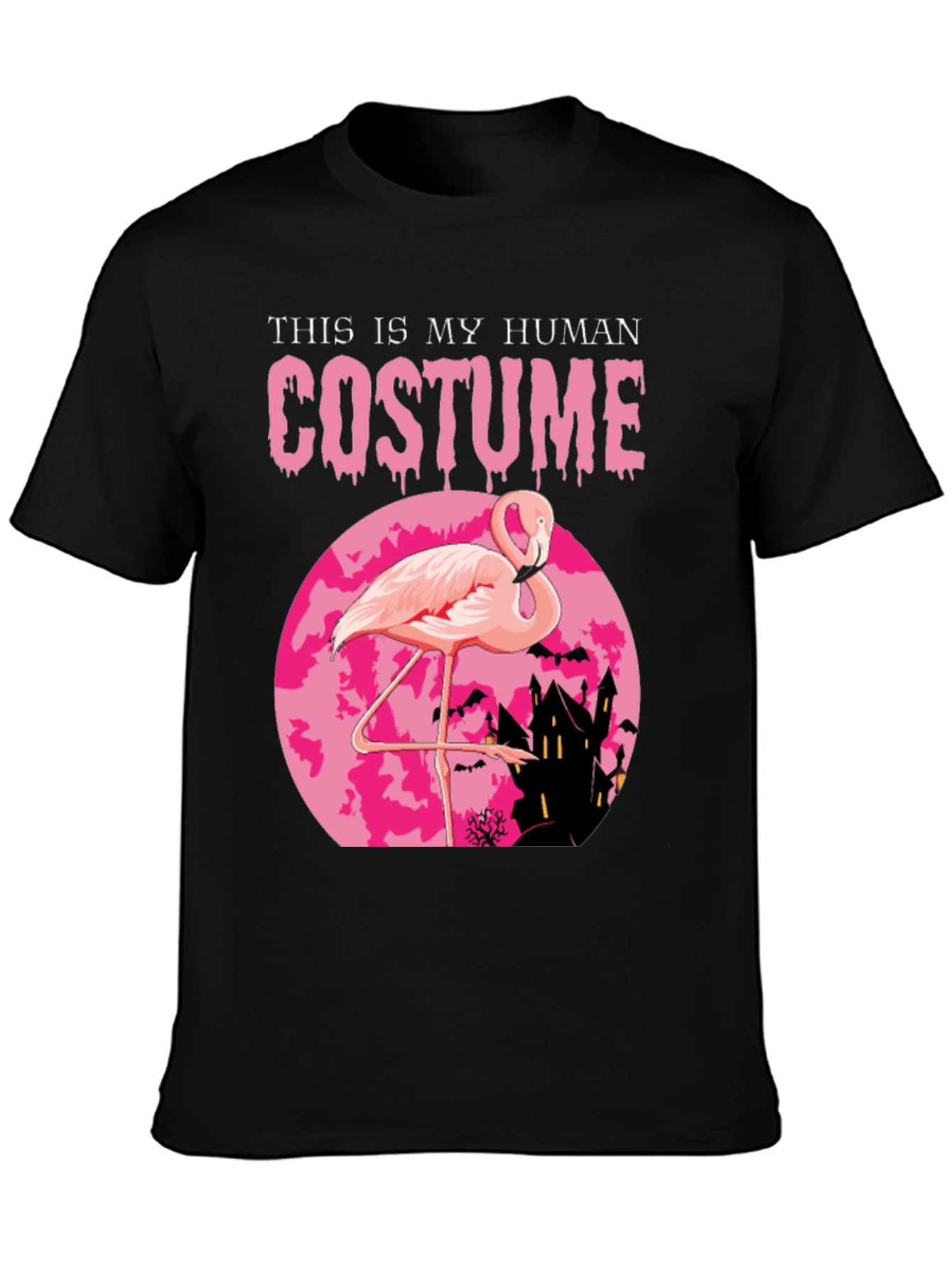 Funny Halloween Flamingo Costume T-Shirt