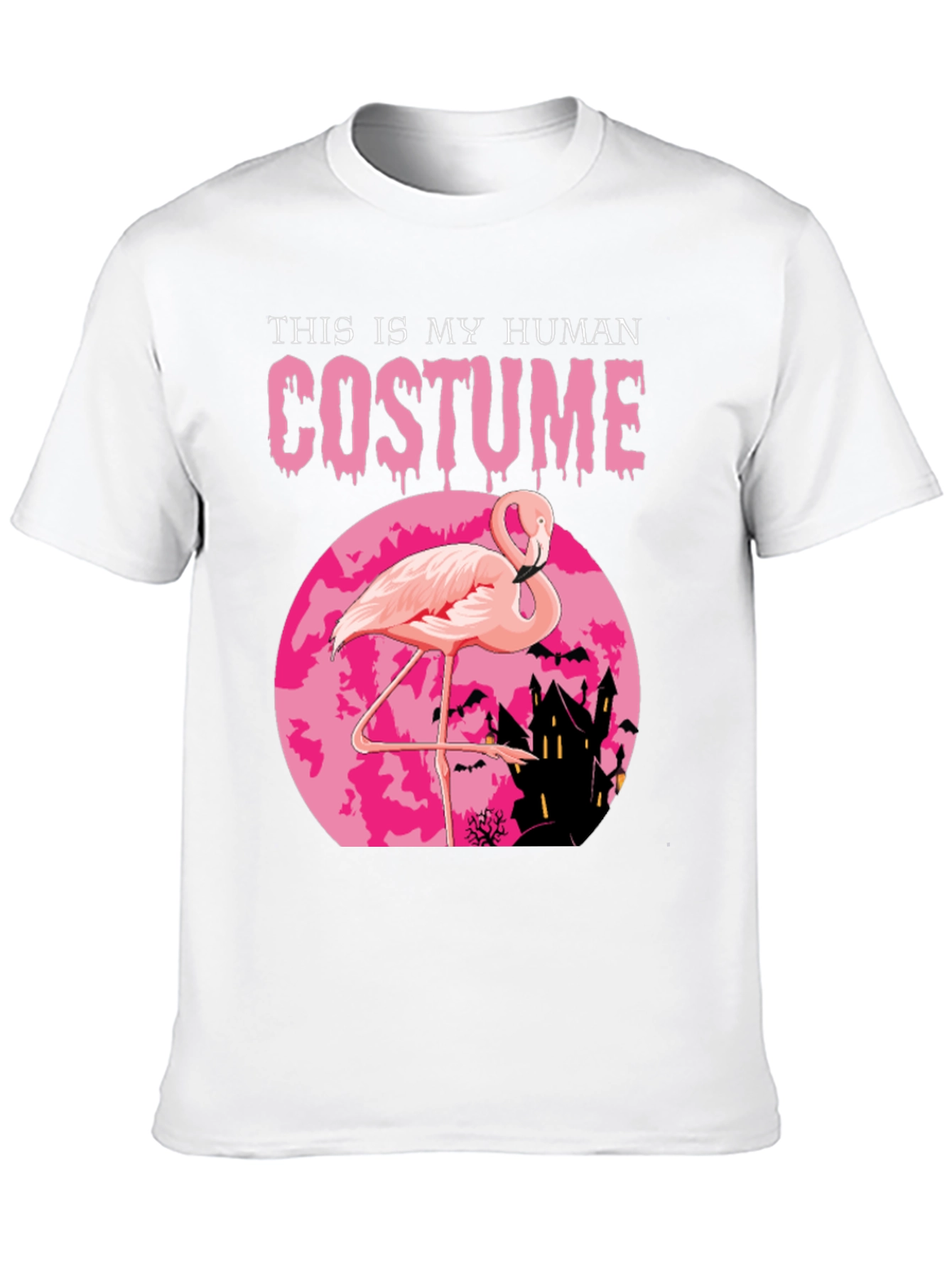 Funny Halloween Flamingo Costume T-Shirt