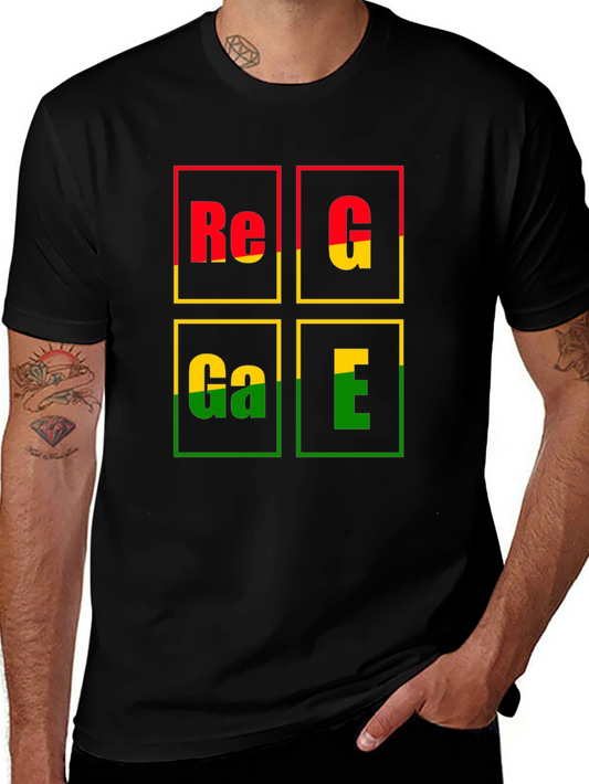 Reggae Graphic Tee - Rasta Colors