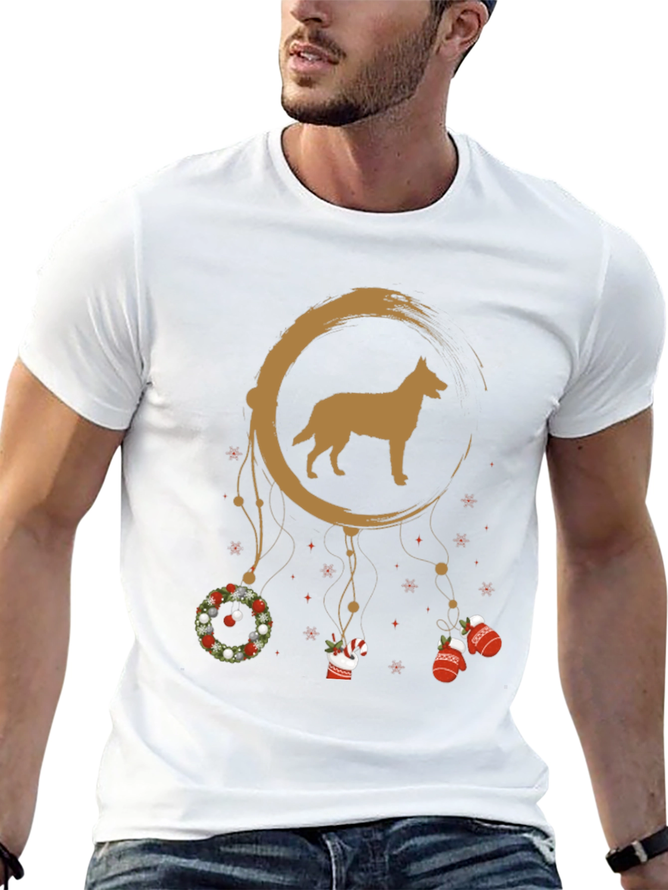 Dog Dreamcatcher Christmas Tee