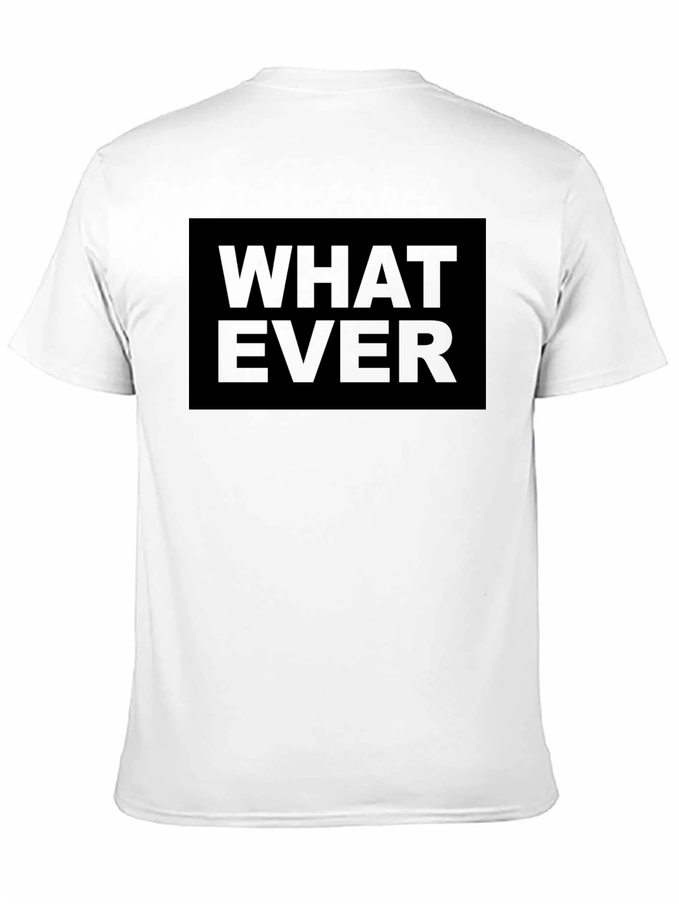 Mens Black Whatever Graphic T-Shirt