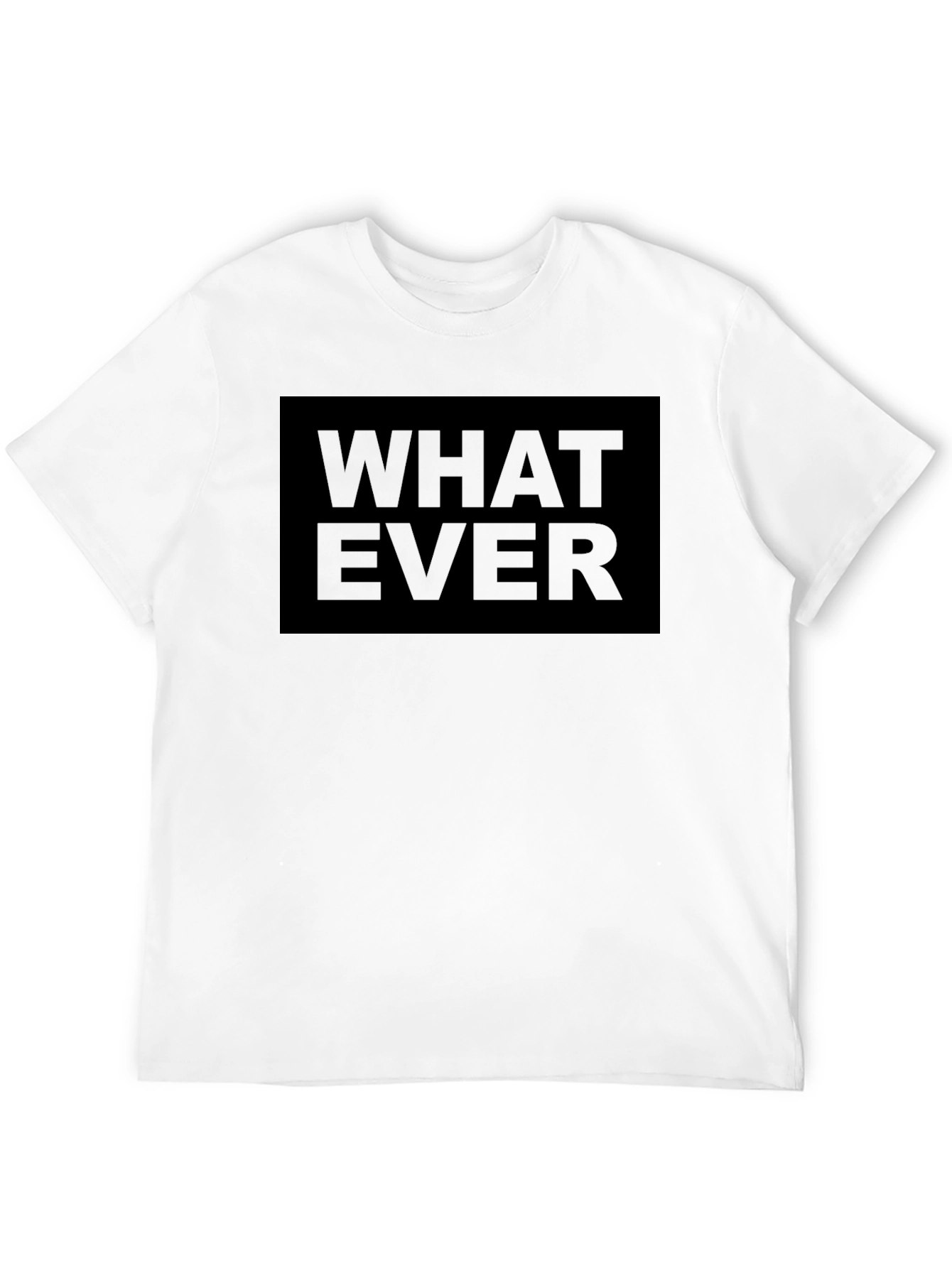 Mens Black Whatever Graphic T-Shirt