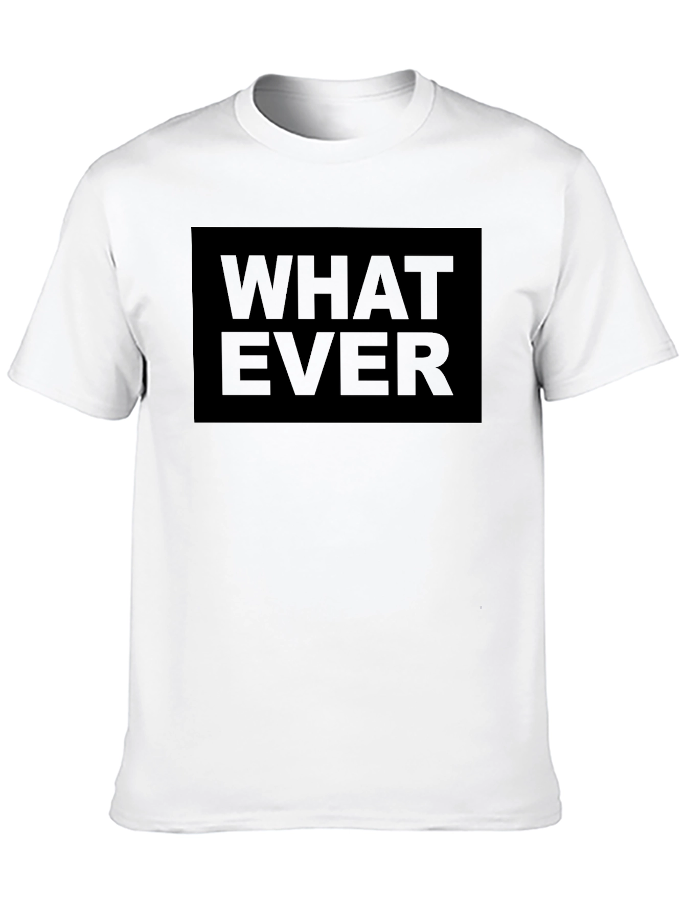 Mens Black Whatever Graphic T-Shirt