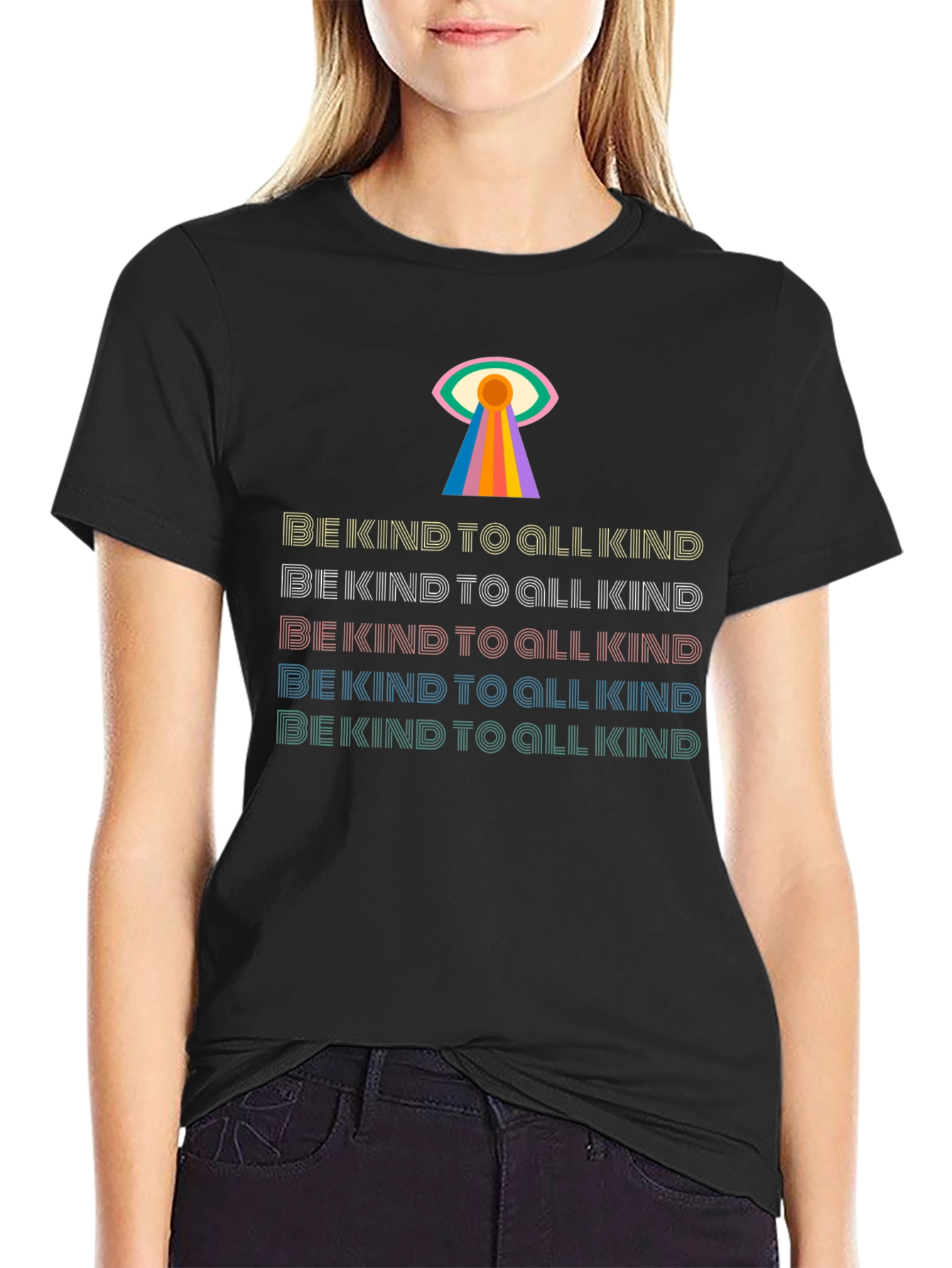 Be Kind Rainbow Graphic Tee