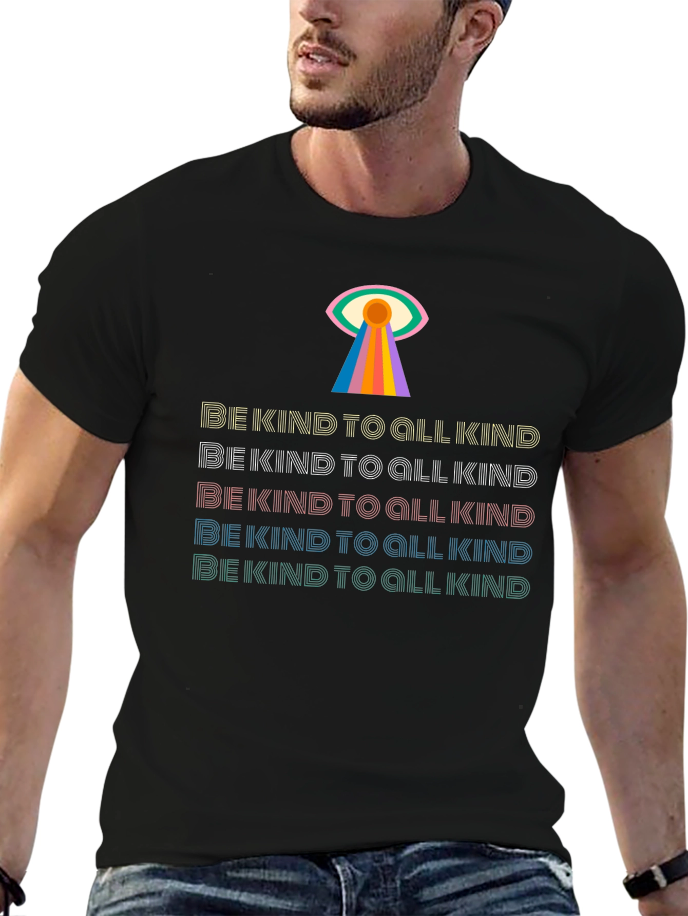 Be Kind Rainbow Graphic Tee