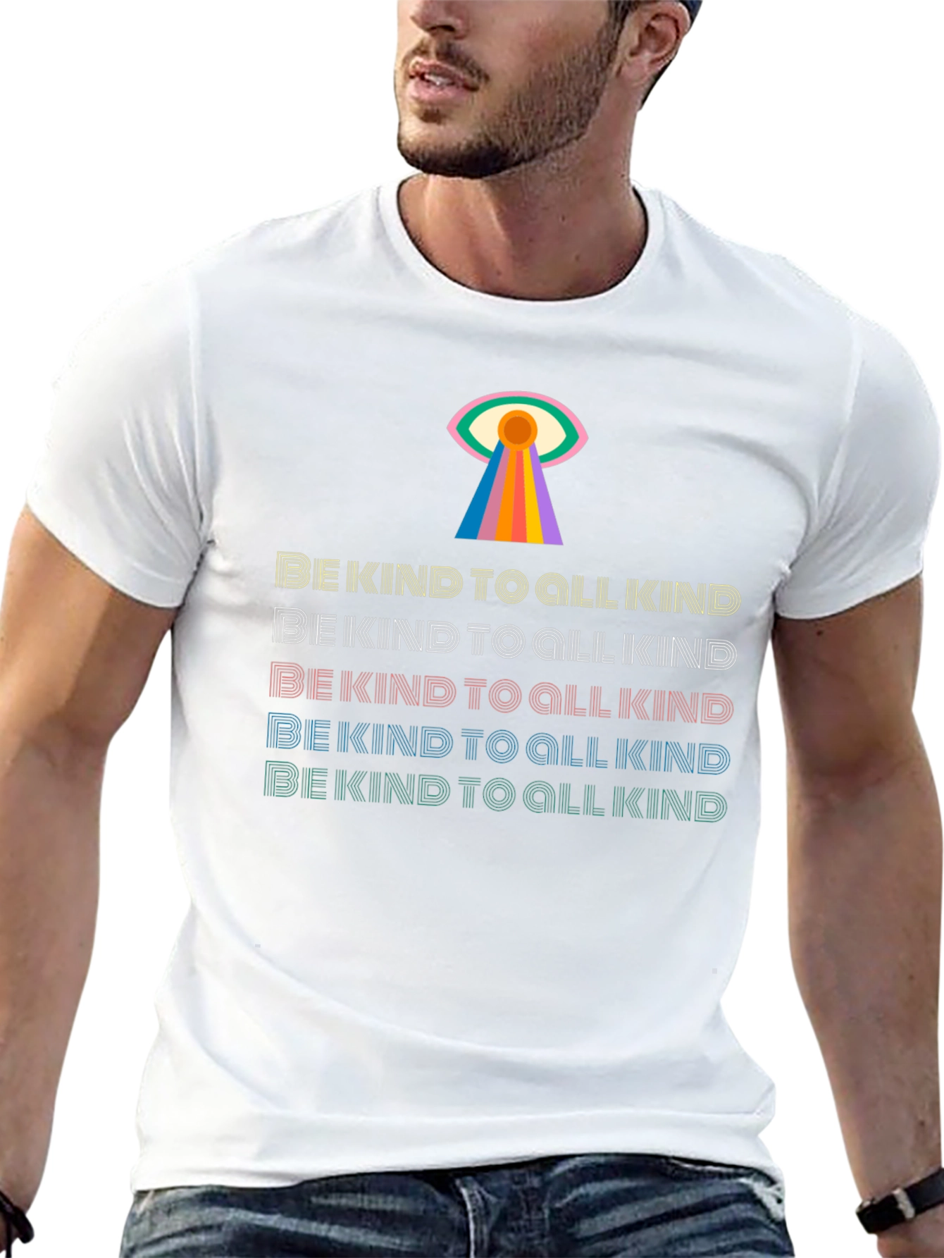 Be Kind Rainbow Graphic Tee
