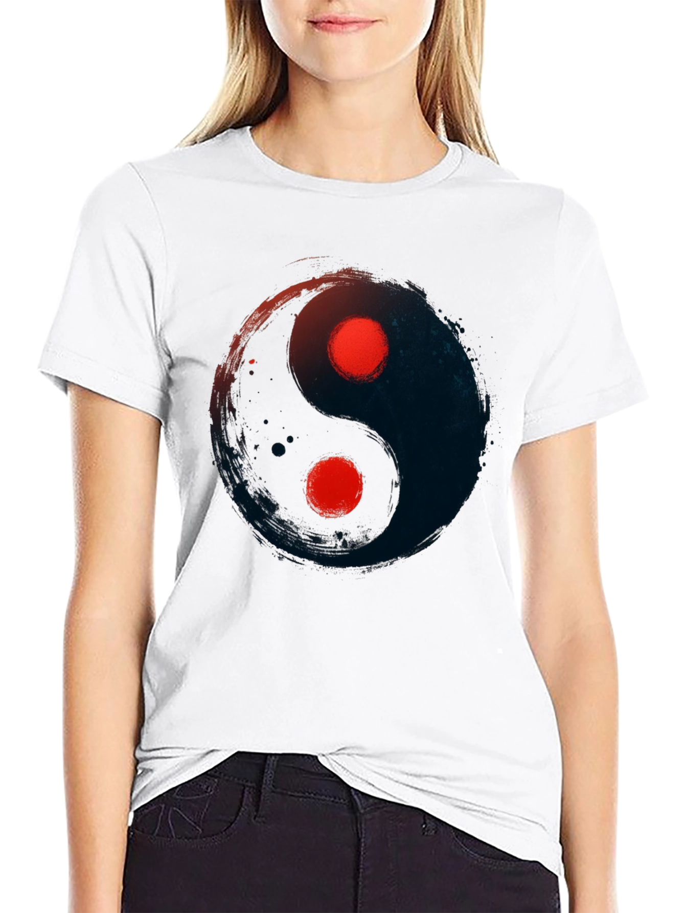 Yin Yang Graphic Tee - Balance and Style