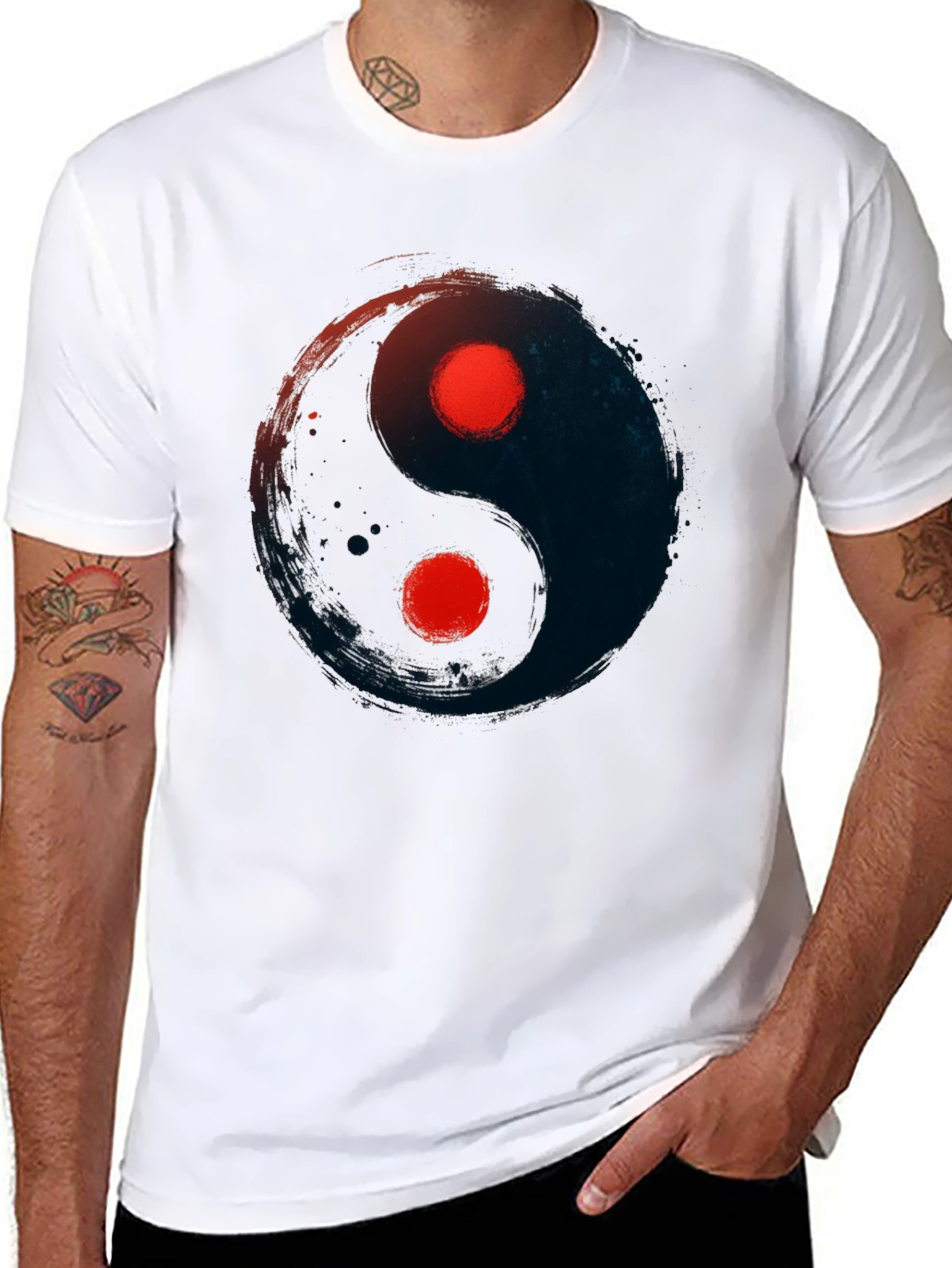 Yin Yang Graphic Tee - Balance and Style