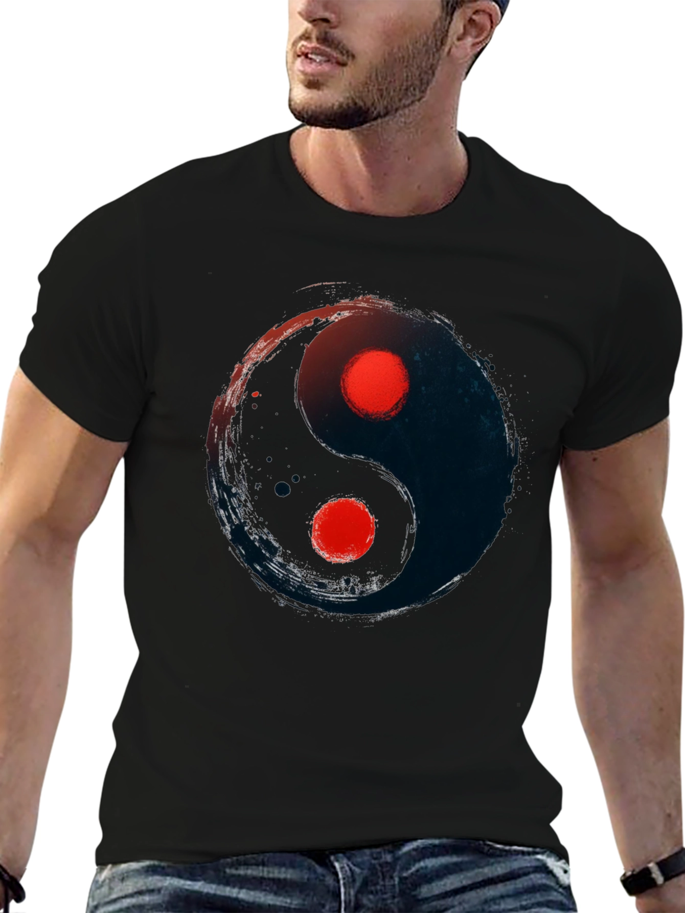 Yin Yang Graphic Tee - Balance and Style