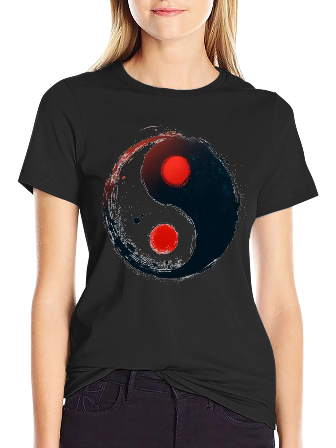 Yin Yang Graphic Tee - Balance and Style