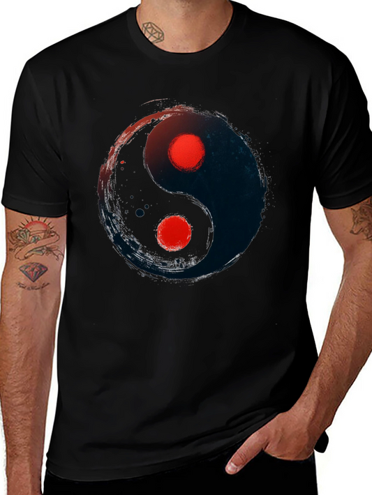 Yin Yang Graphic Tee - Balance and Style