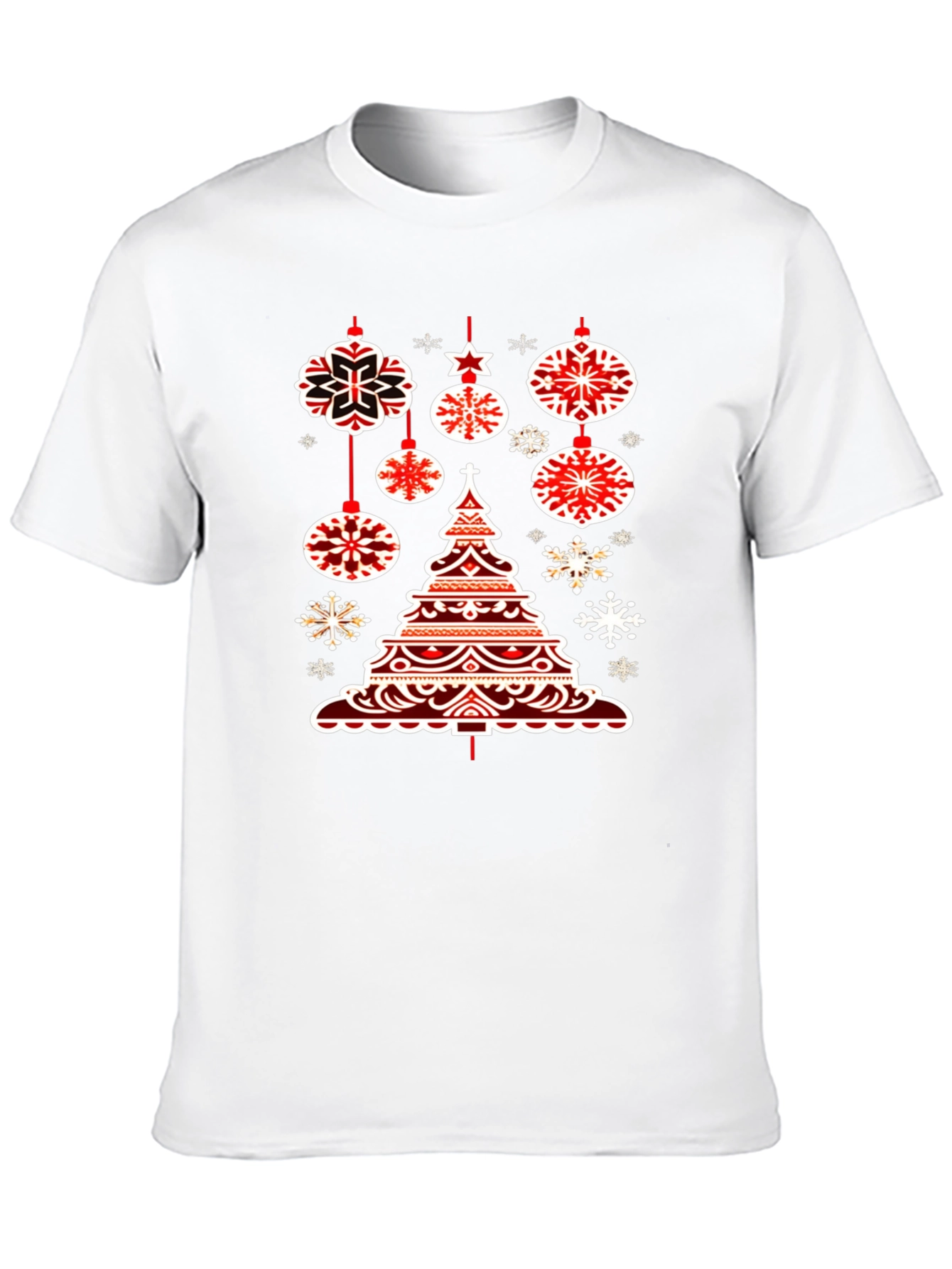Festive Holiday Tree Graphic T-Shirt