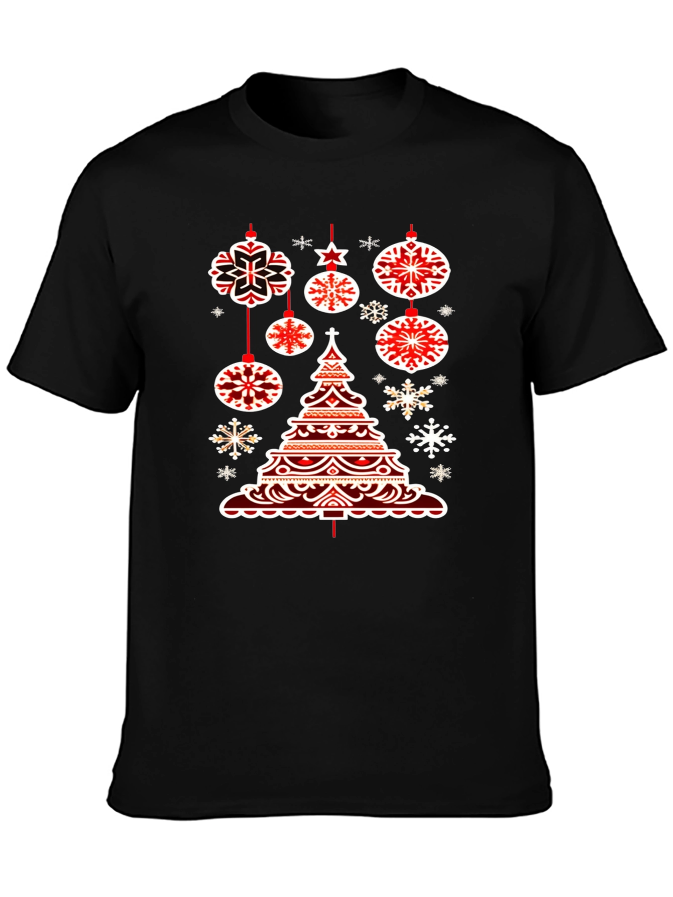 Festive Holiday Tree Graphic T-Shirt