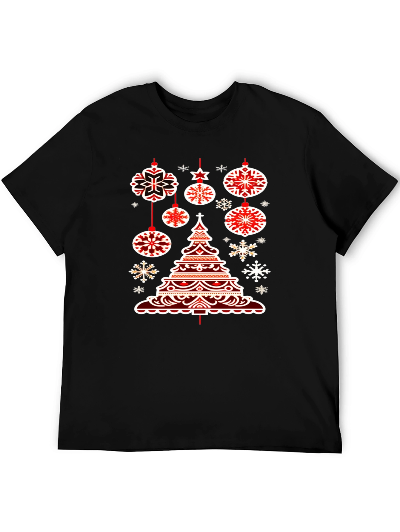 Festive Holiday Tree Graphic T-Shirt