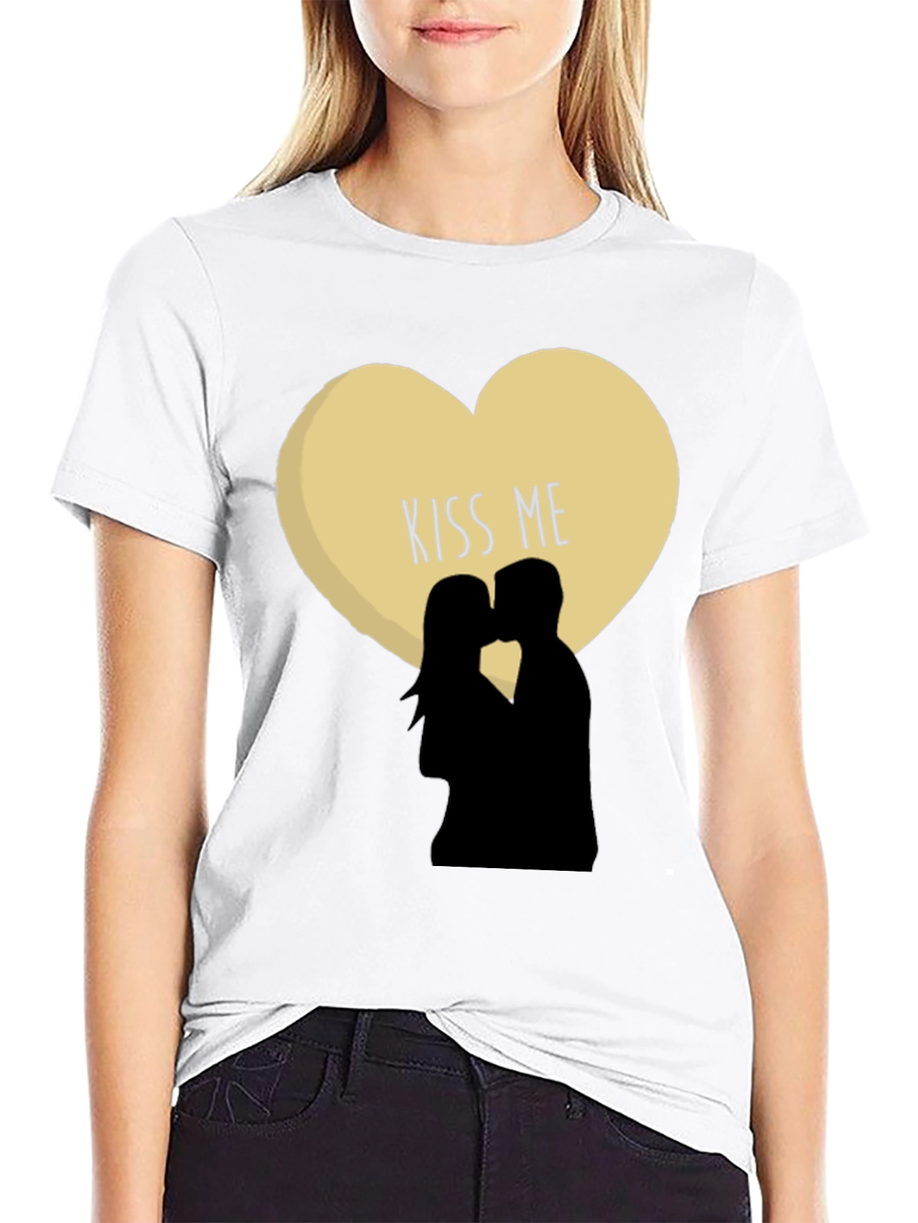 Kiss Me T-Shirt Romantic Tee Couples Shirt