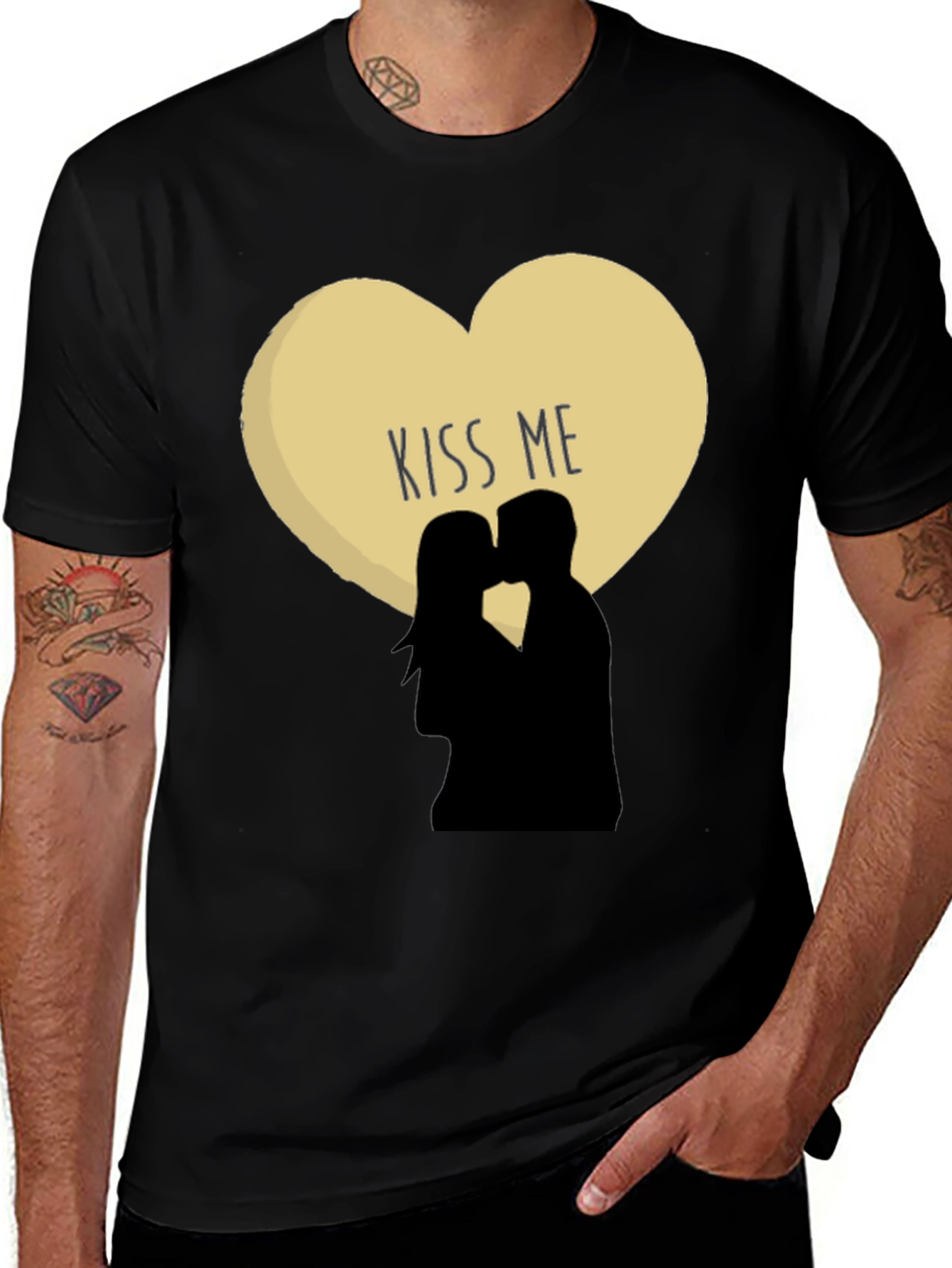 Kiss Me T-Shirt Romantic Tee Couples Shirt