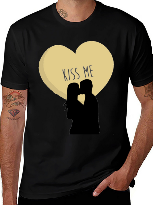 Kiss Me T-Shirt Romantic Tee Couples Shirt
