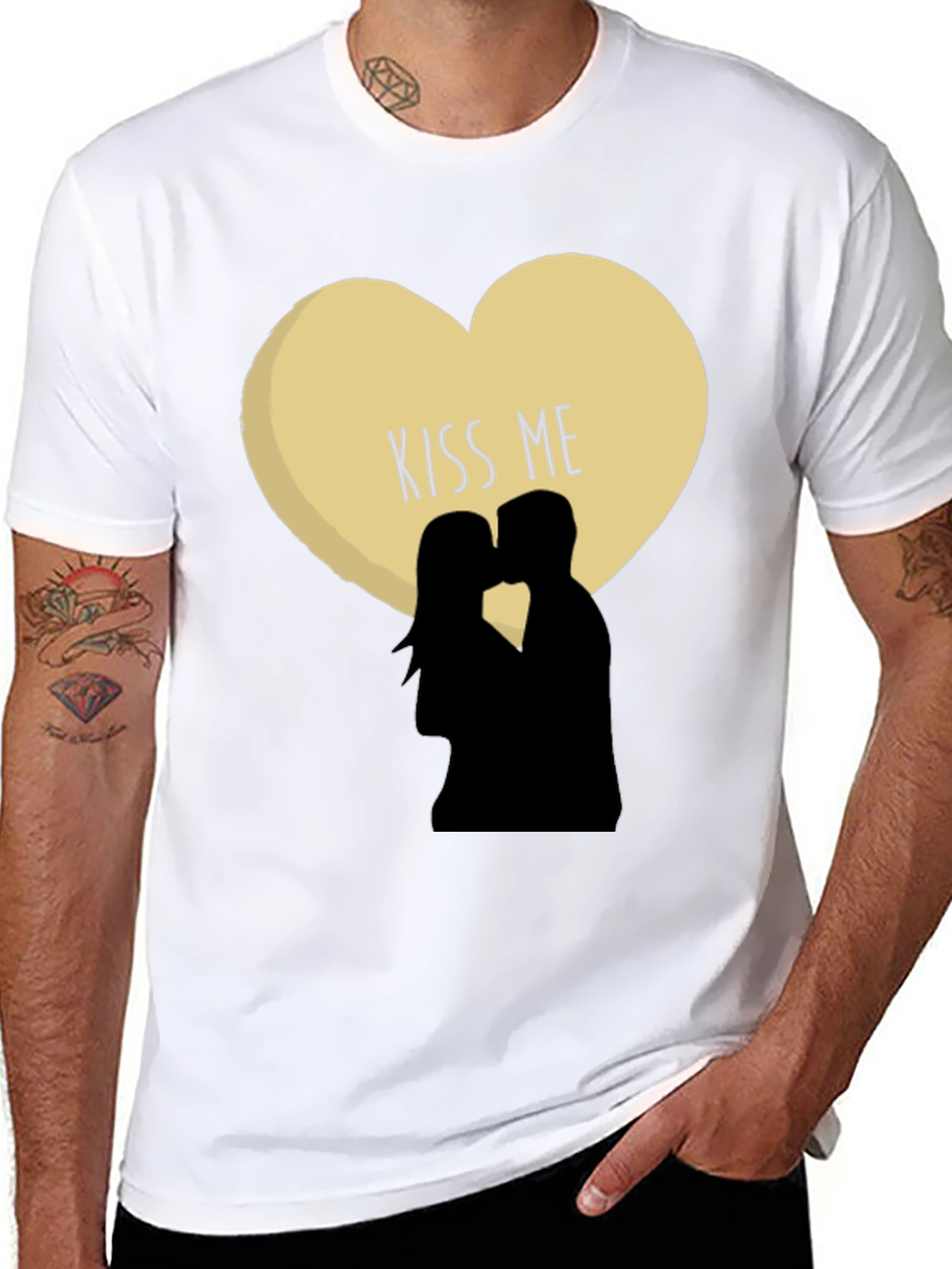 Kiss Me T-Shirt Romantic Tee Couples Shirt