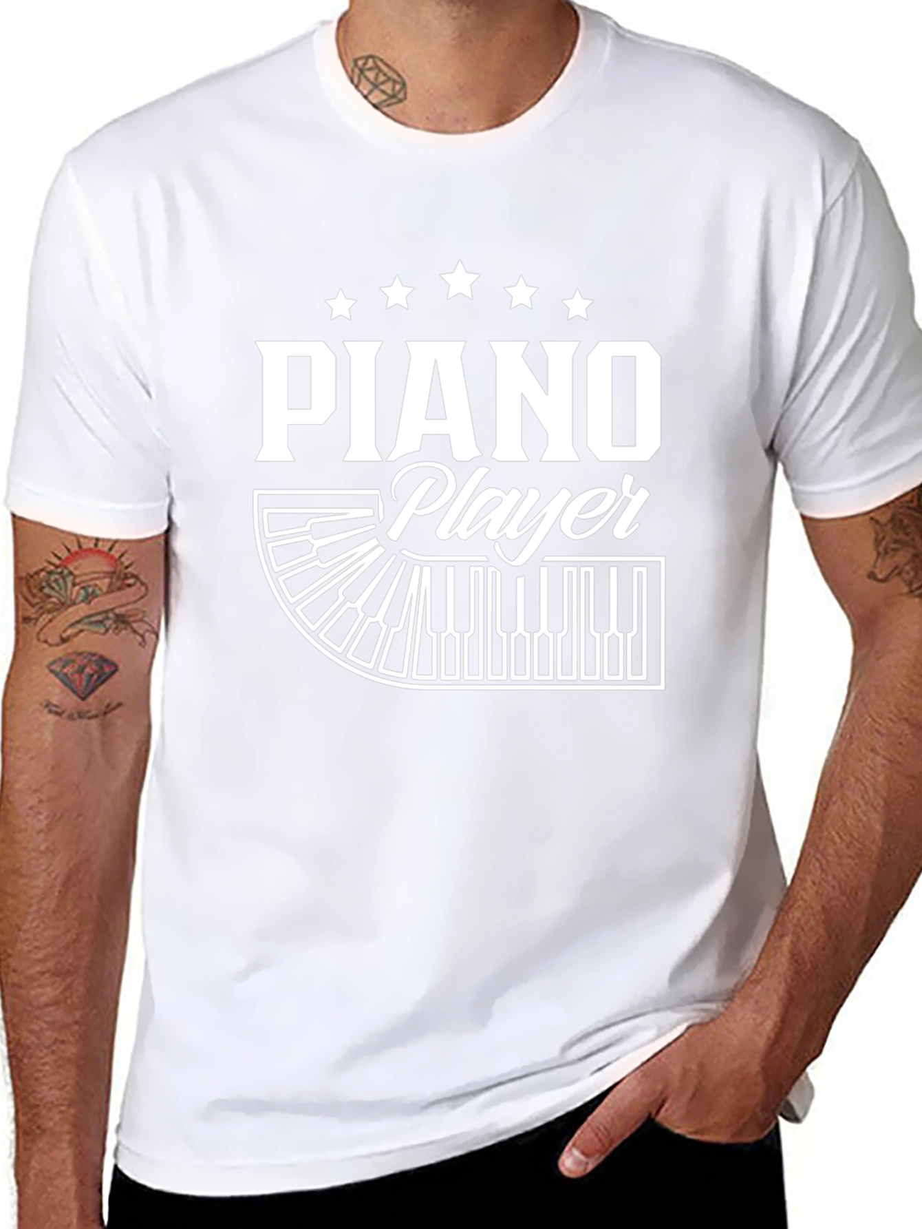 Piano Player Graphic Tee