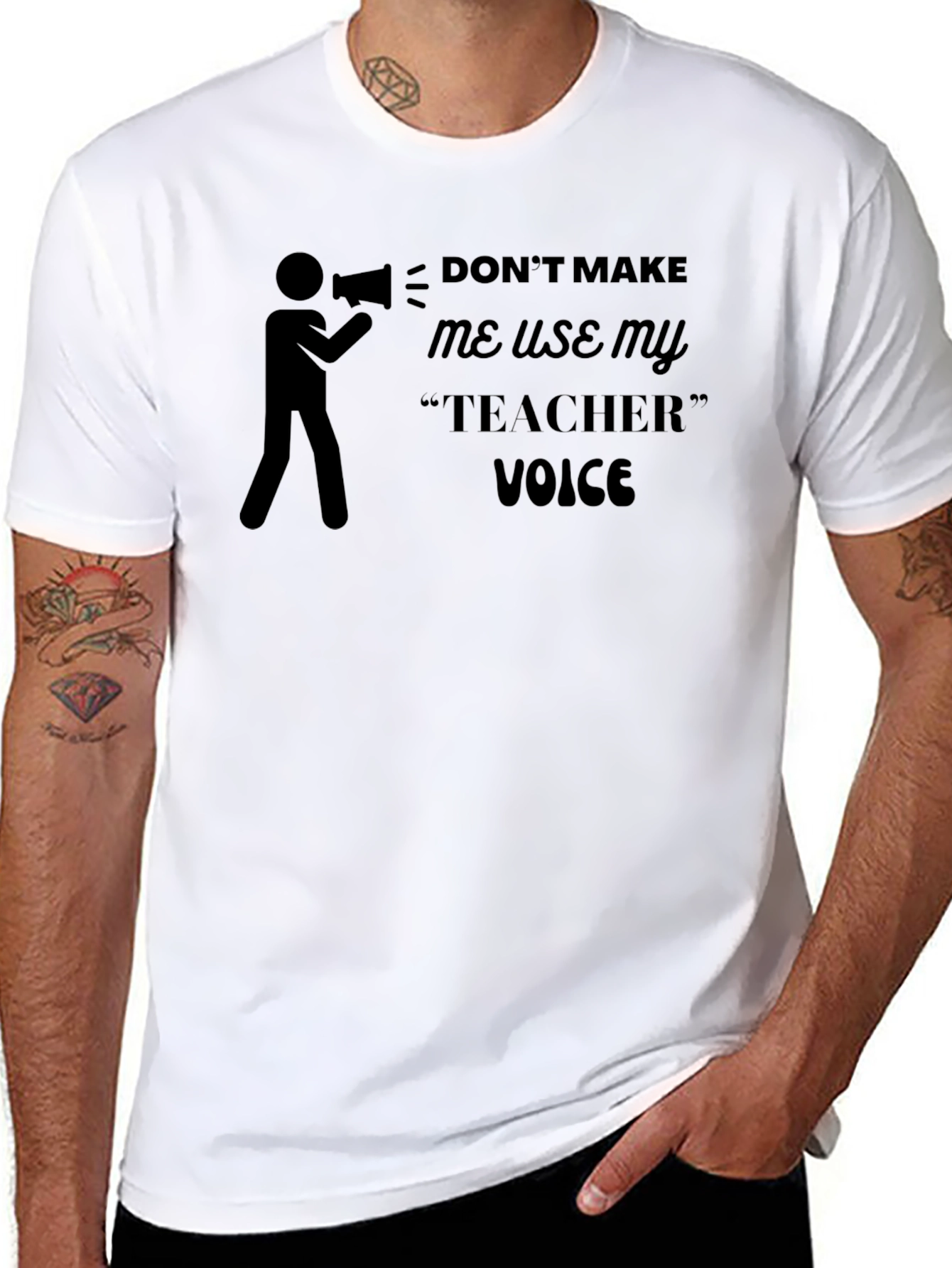 Teacher Voice Graphic Tee - Funny Teacher Shirt