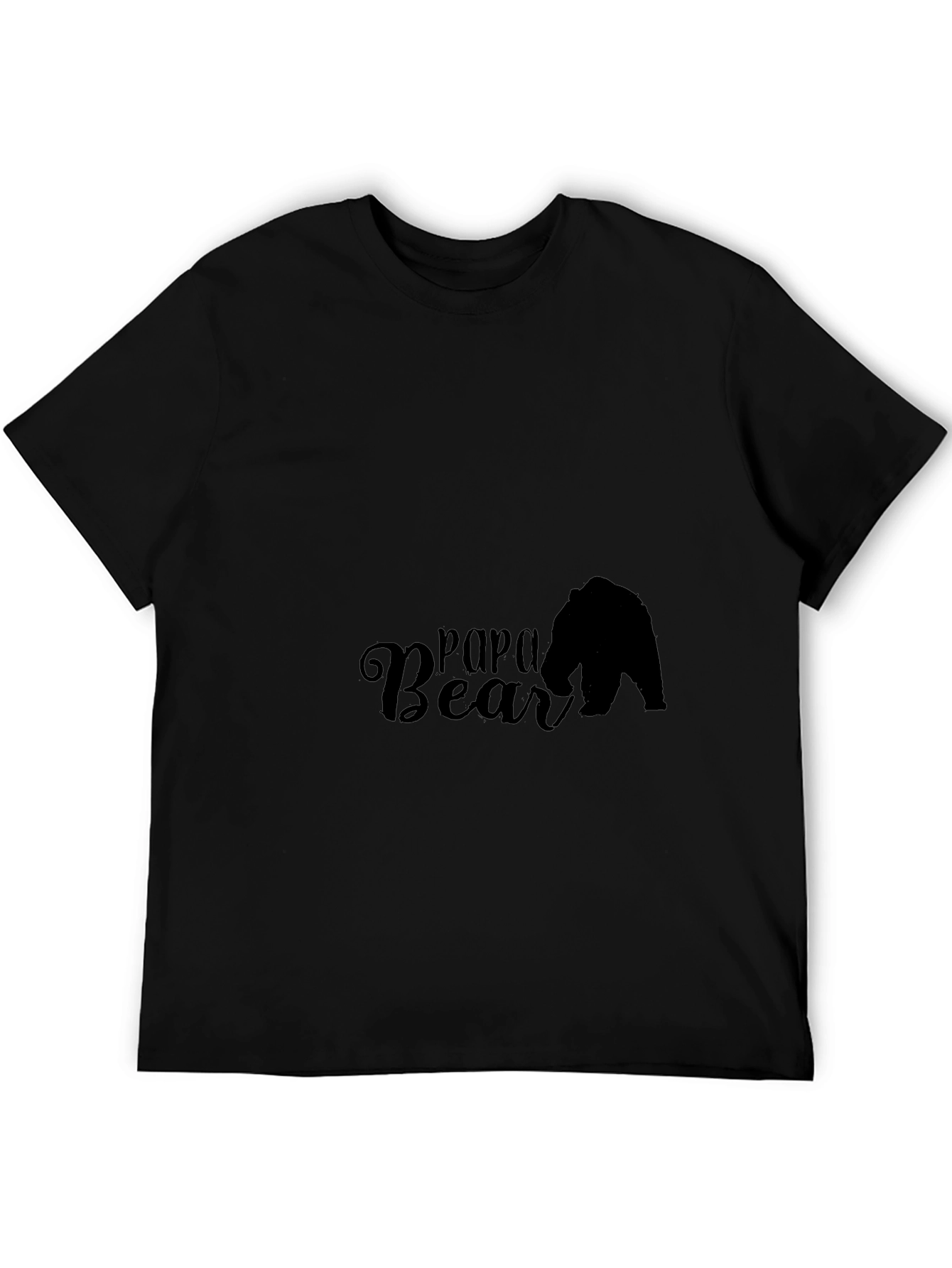 Papa Bear Black T-Shirt