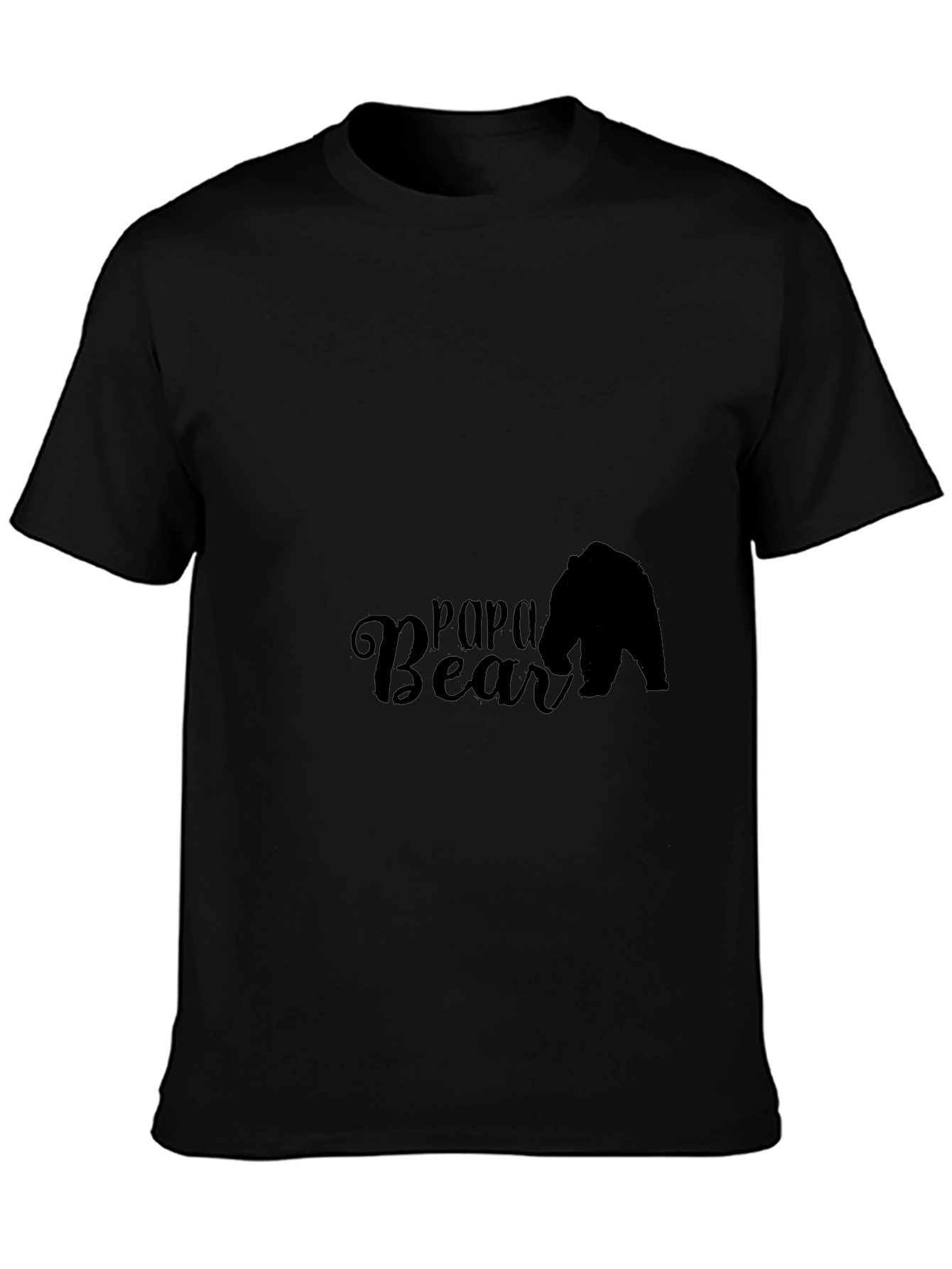 Papa Bear Black T-Shirt