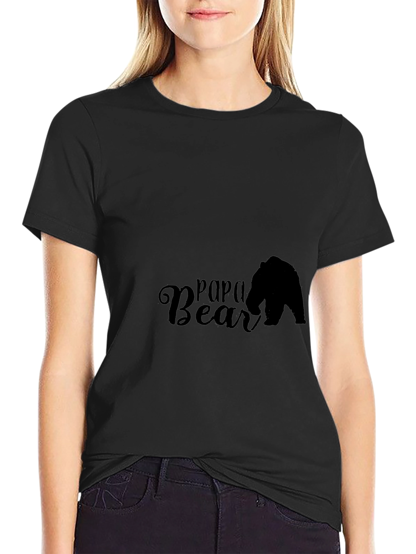 Papa Bear Black T-Shirt