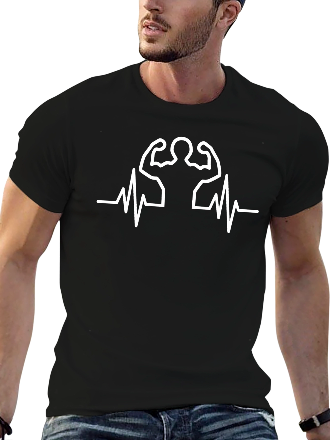 Gym Heartbeat T-Shirt - Fitness Motivation Tee