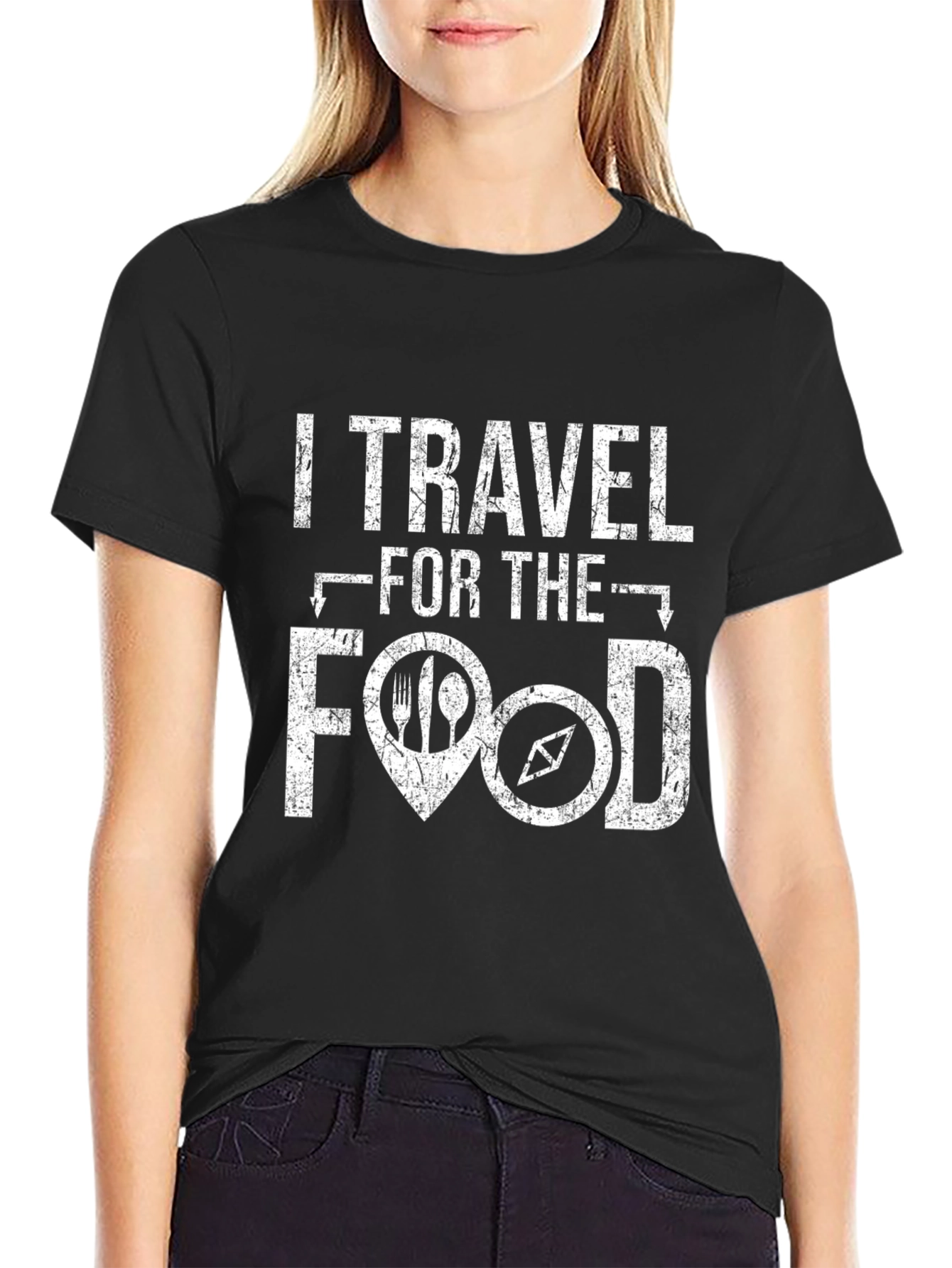I Travel for The Food Graphic Tee