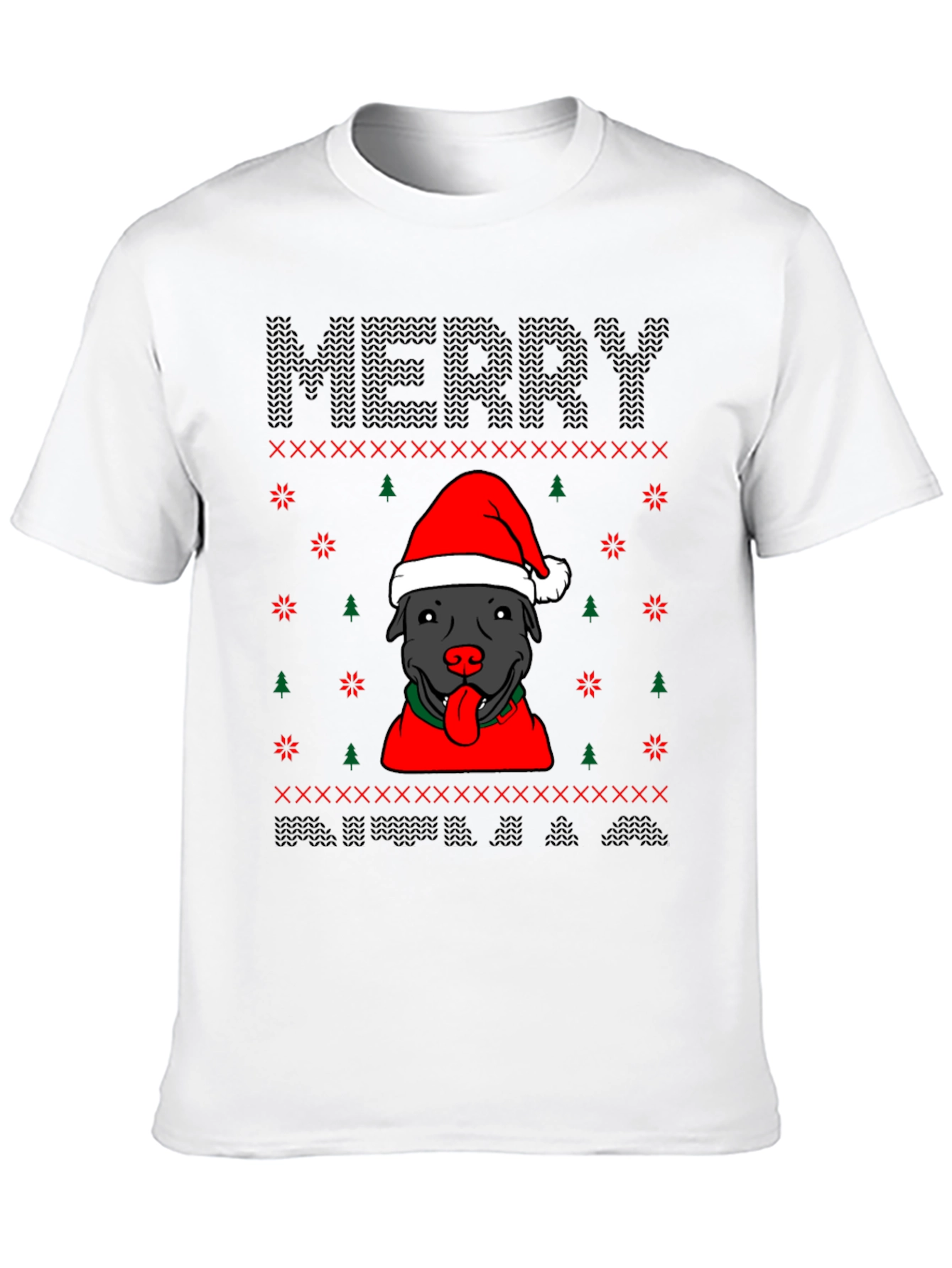 Merry Pitbull Christmas T-Shirt
